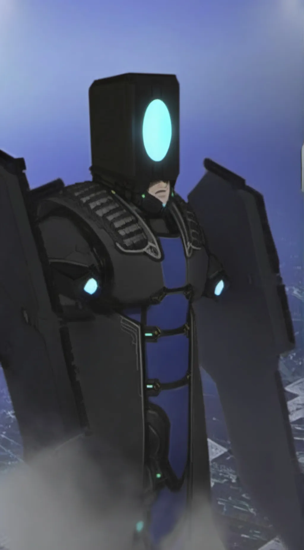 ai character: Titan lightman background