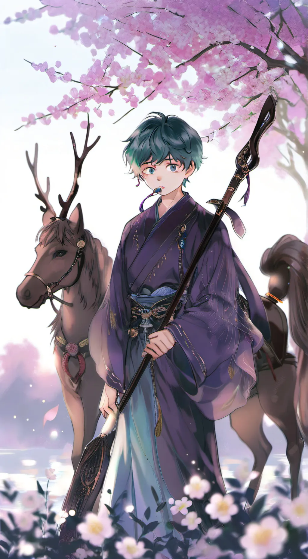 ai character: ꨄForest Izukuꨄ background