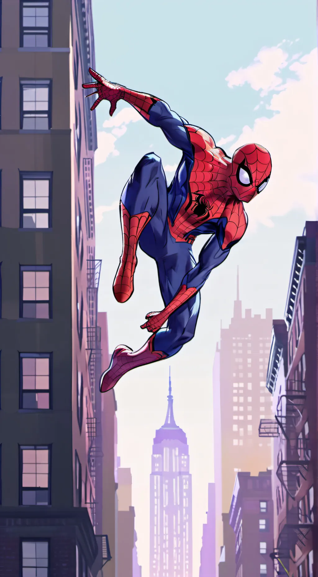 ai character: spider-man background