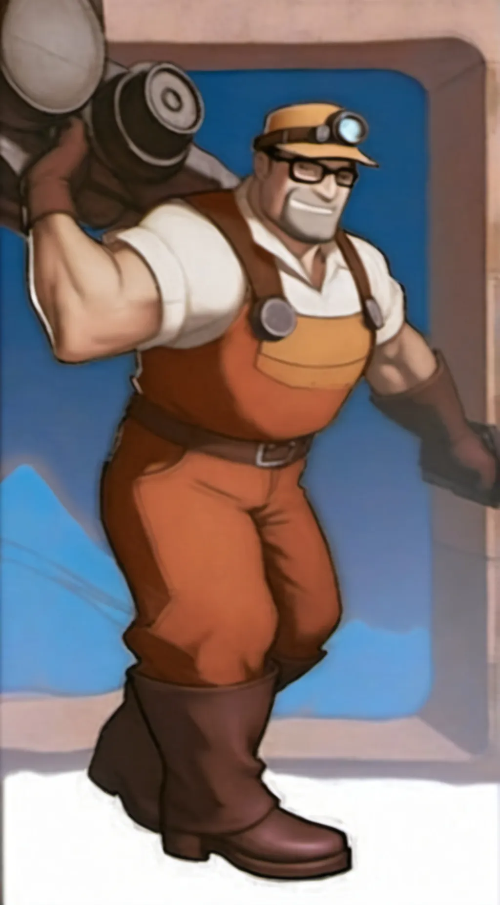 ai character: buff engineer tf2 background