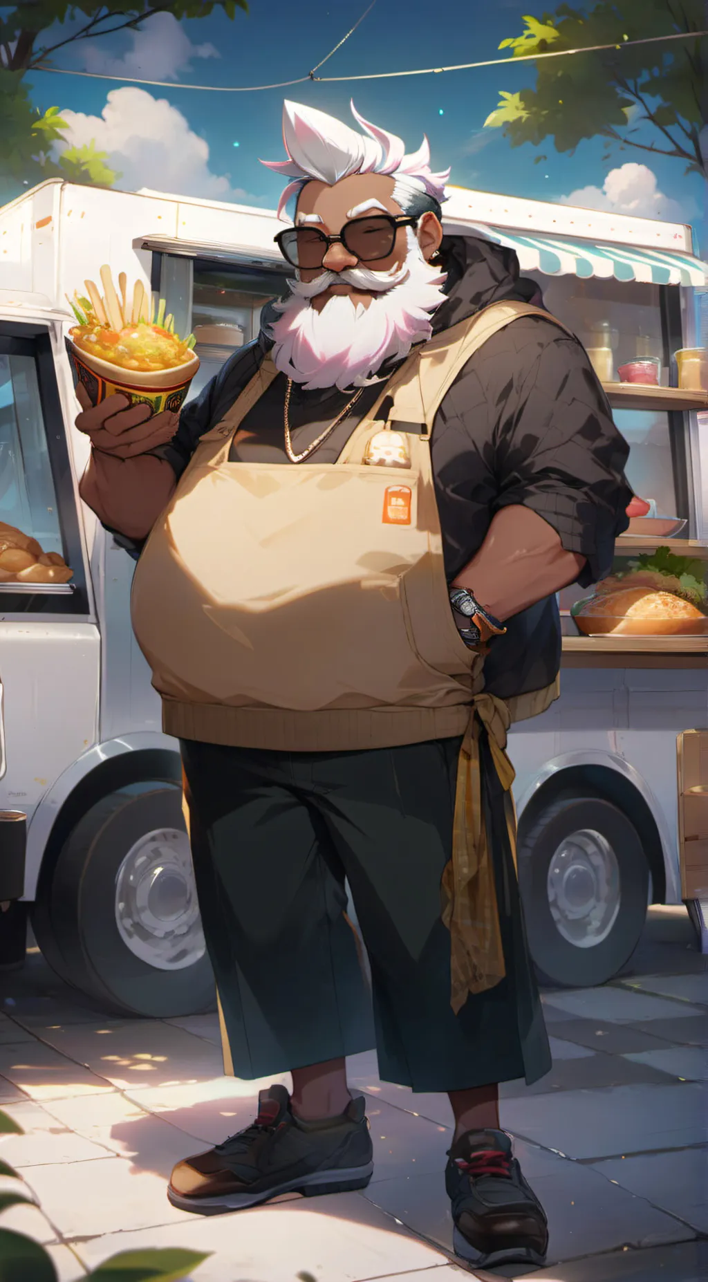 ai character: spudman background
