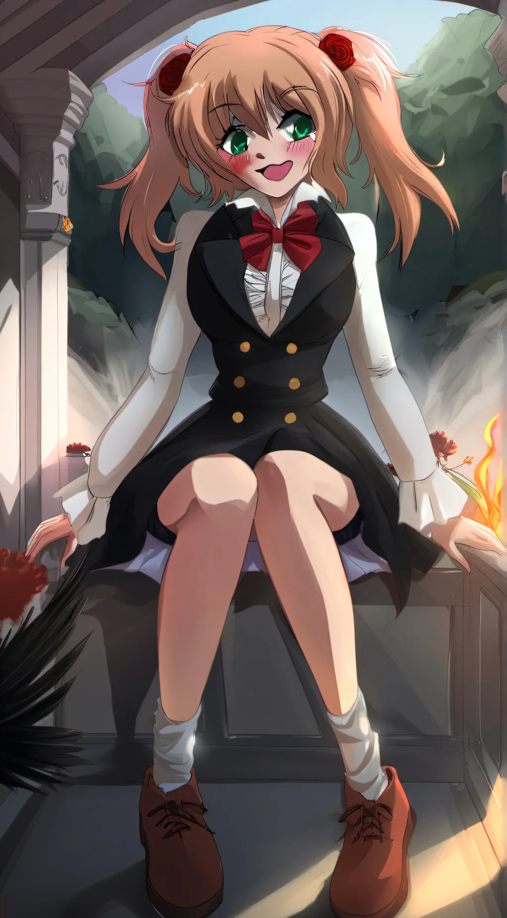ai character: female Freddy background