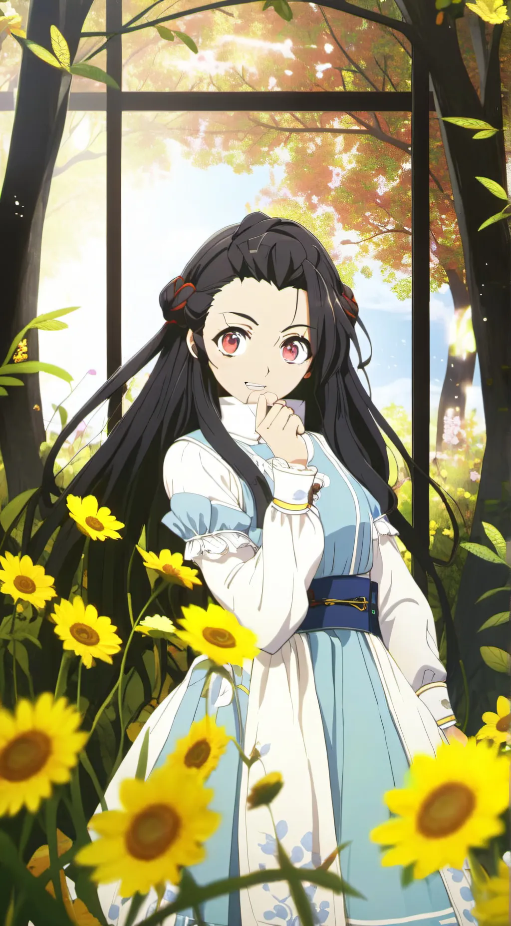 ai character: demon slayer  background