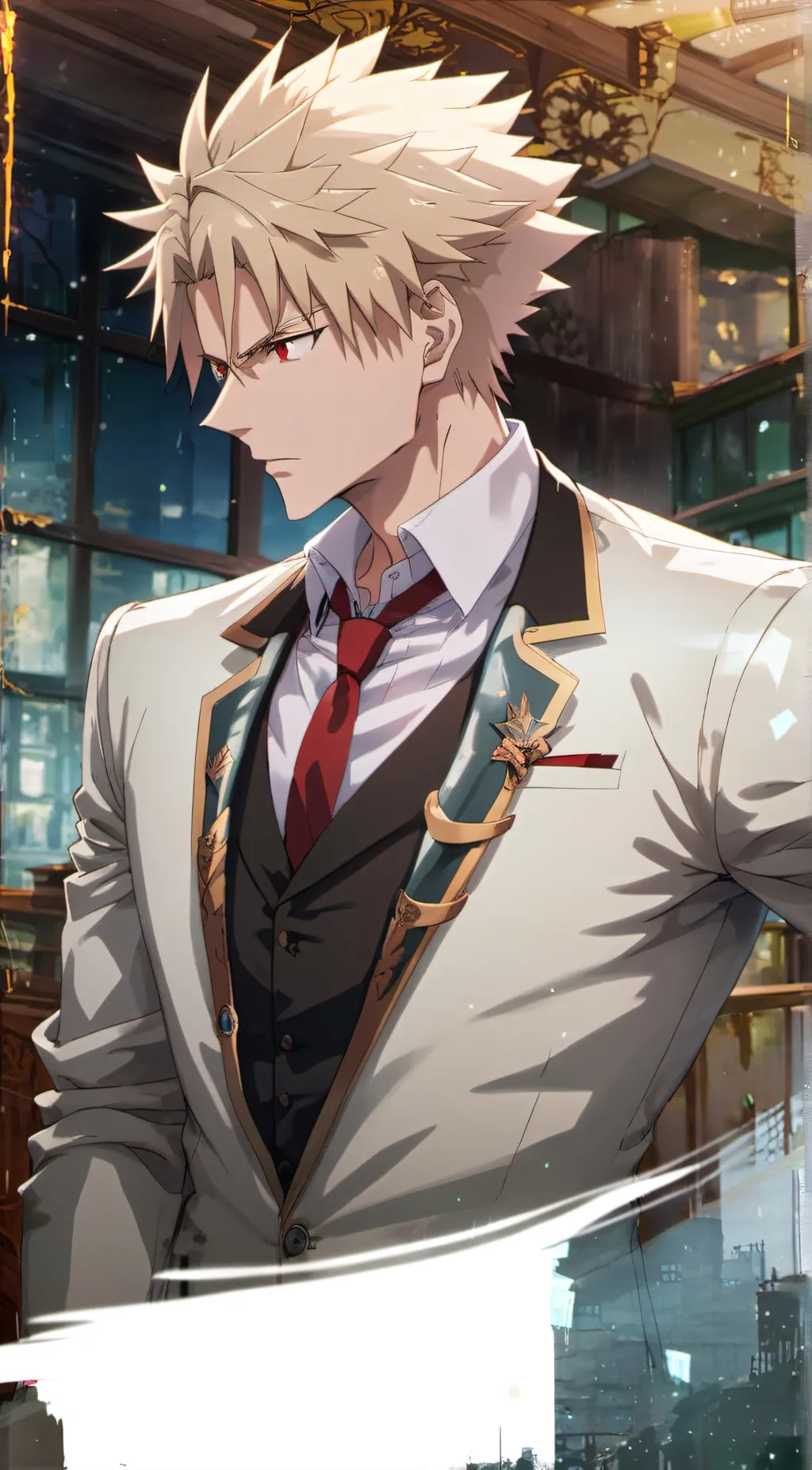 ai character: Bakugo background