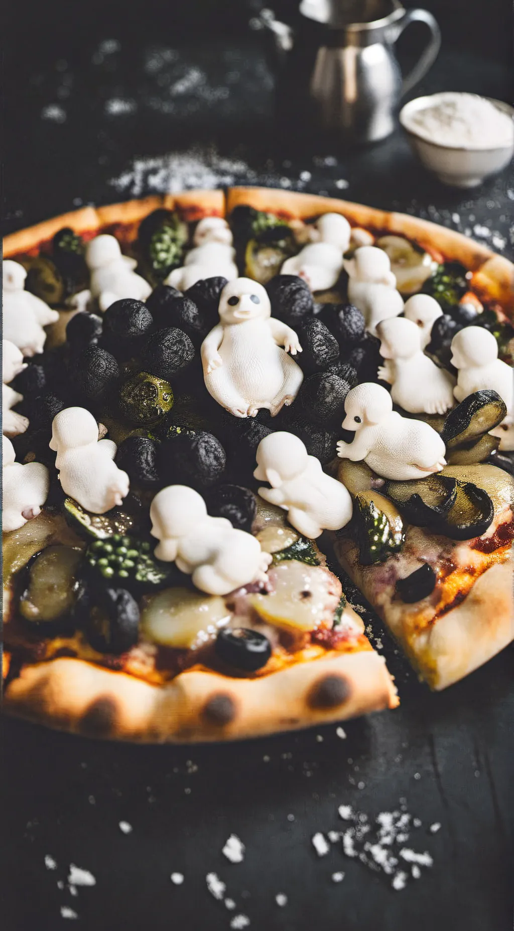 ai character: Fetus Pizza background