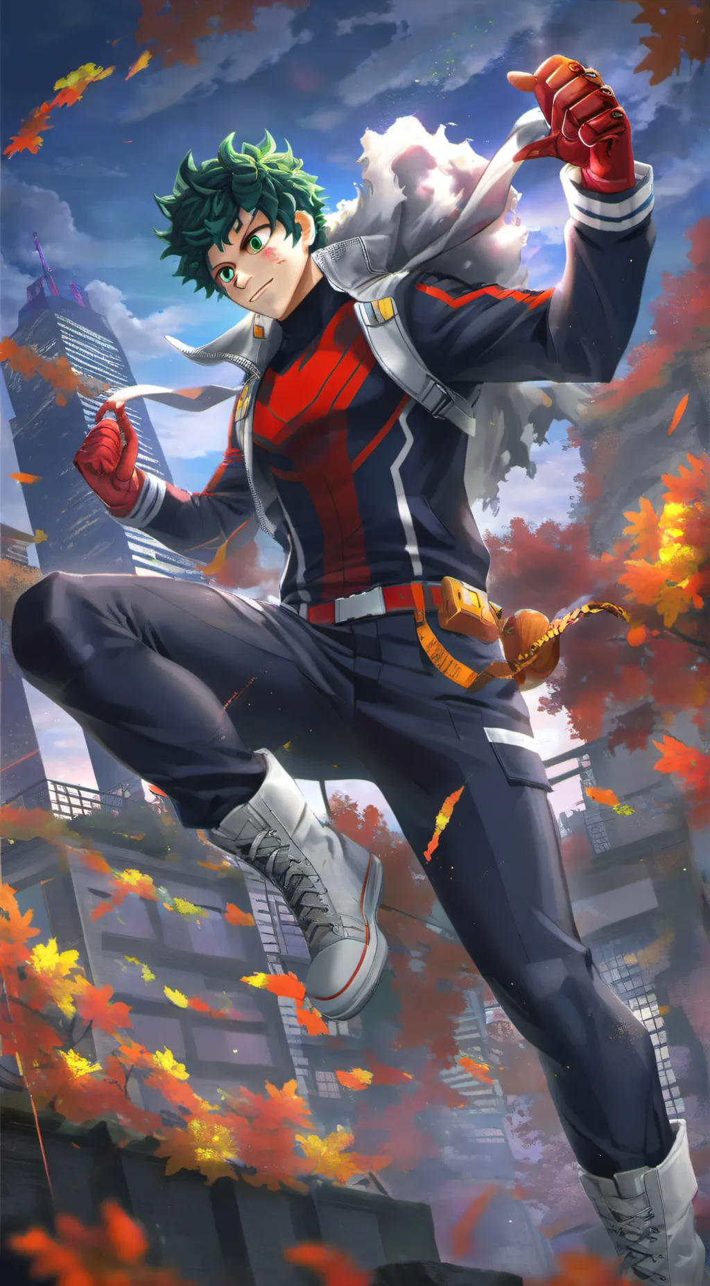 ai character: izuku midoriya background