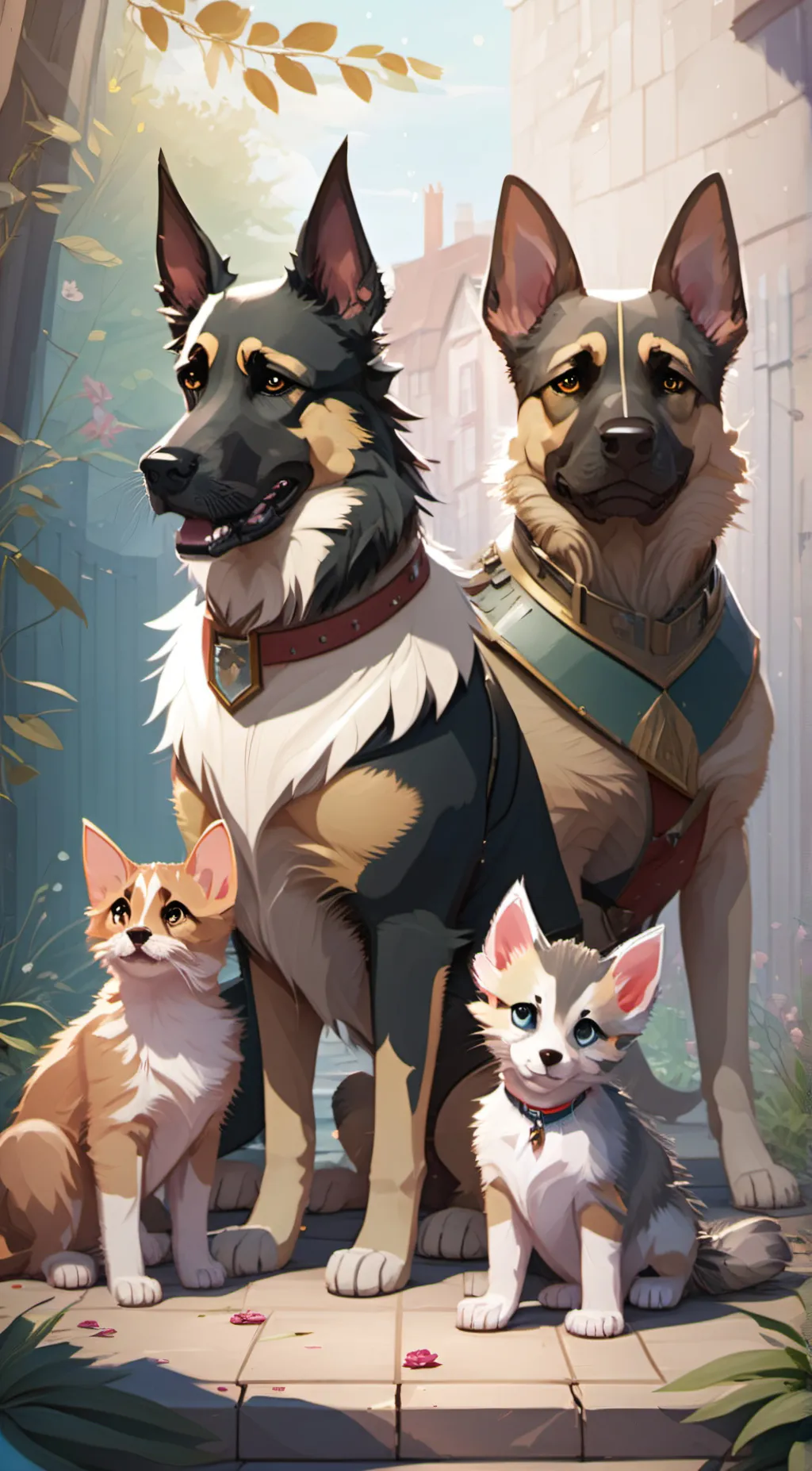 ai character: Brutus and Pixie background