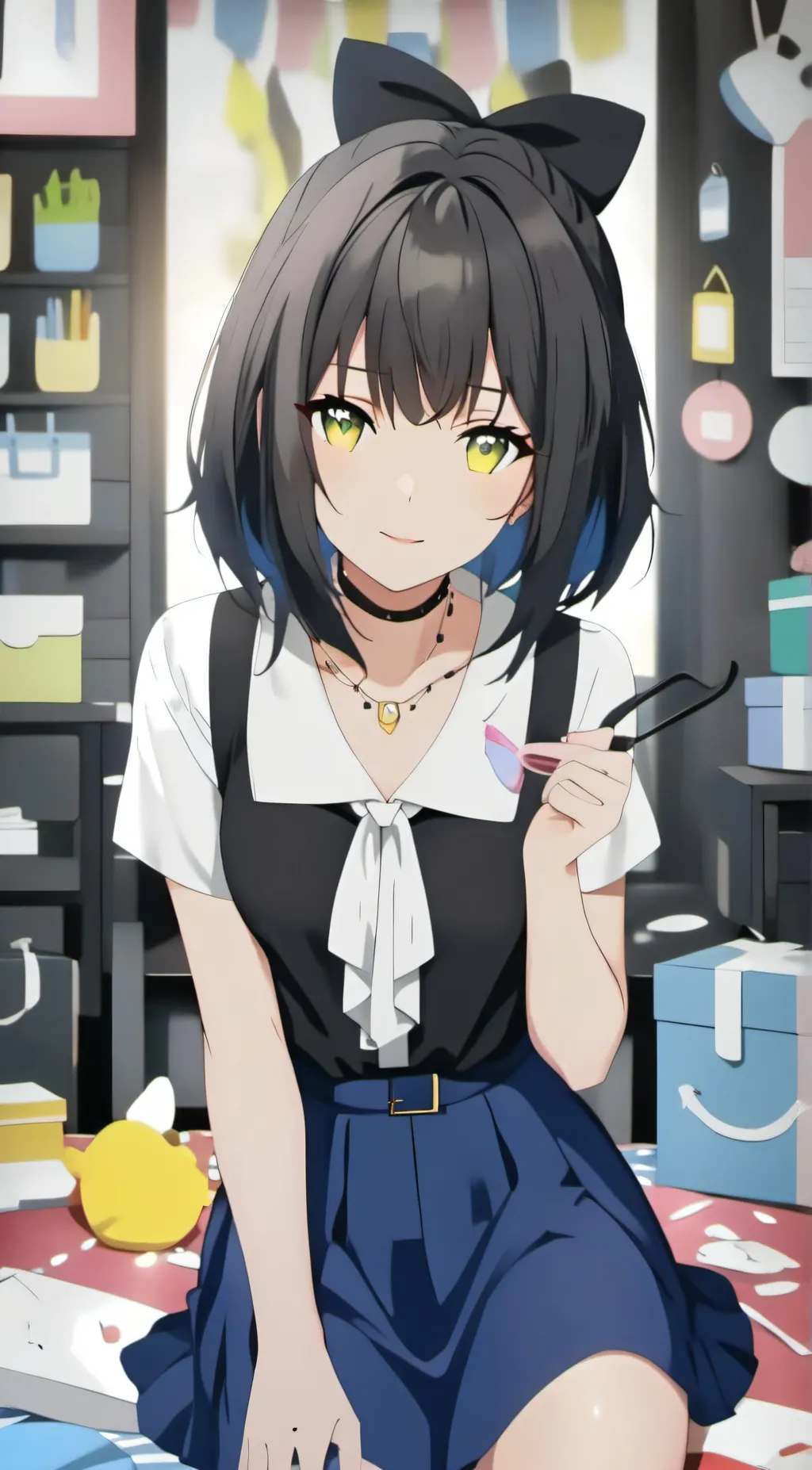 ai character: Moon background