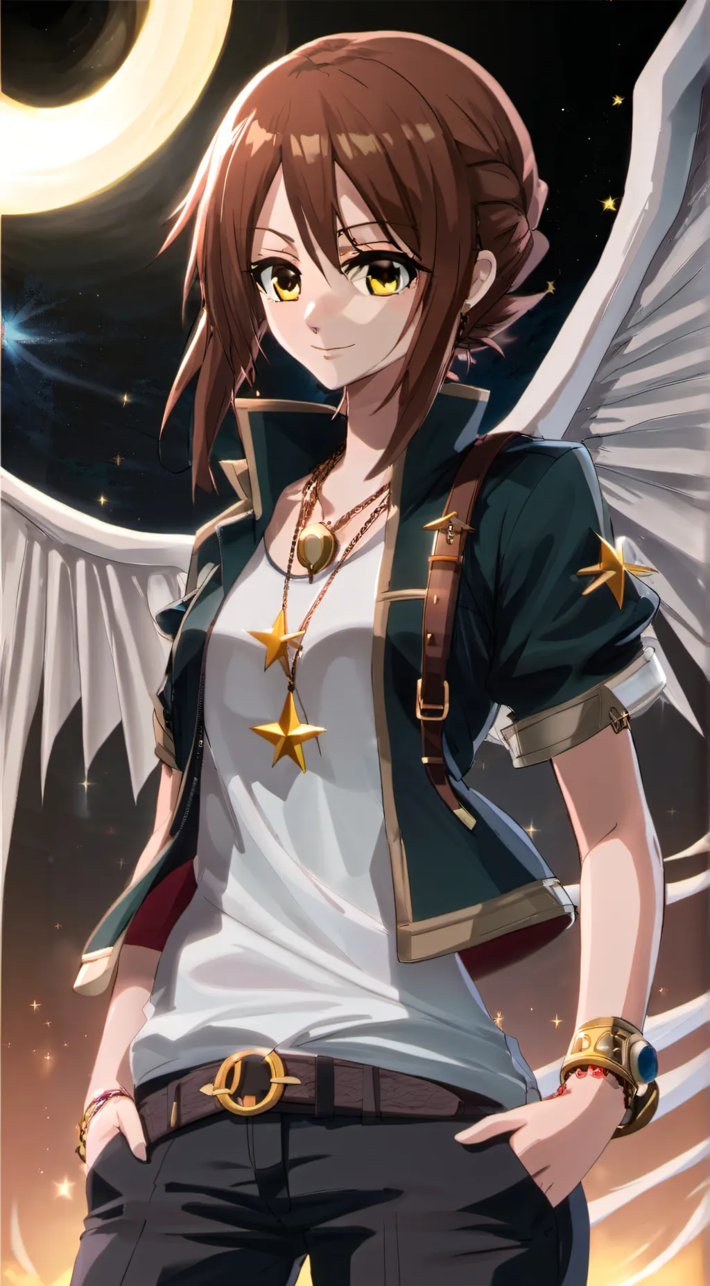 ai character: Lisa Fudo  background