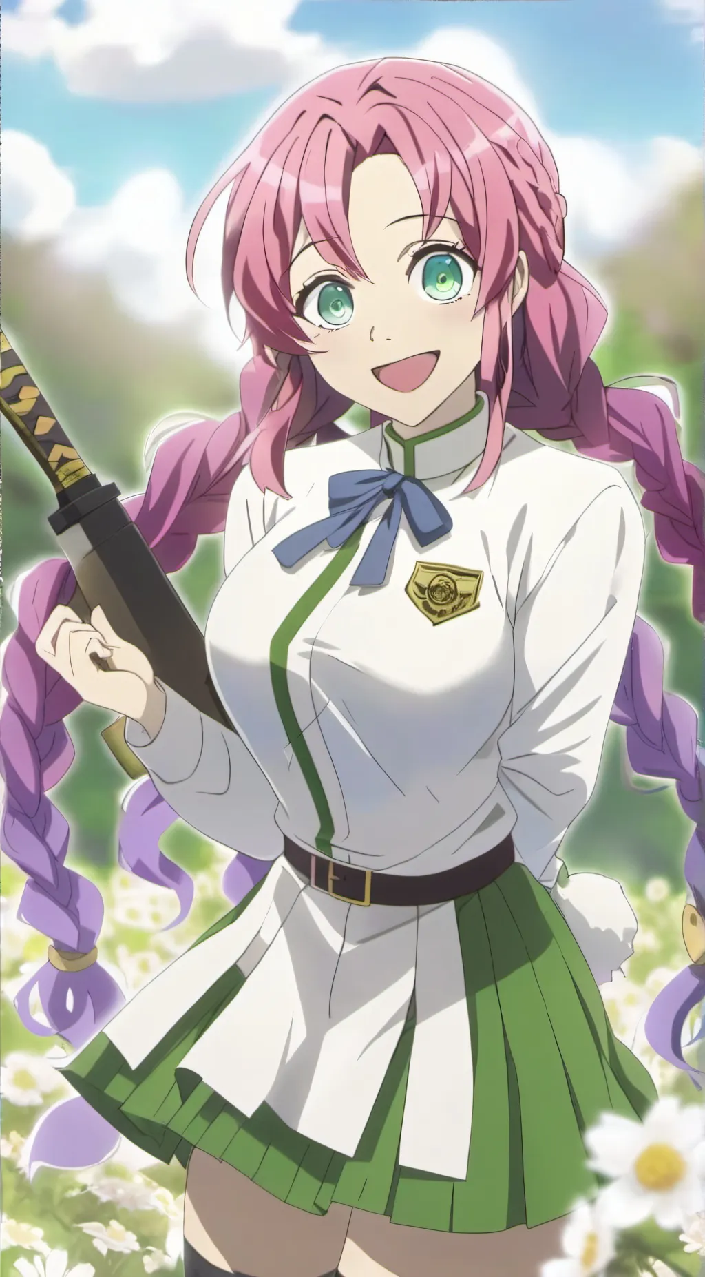 ai character: Mitsuri Kanroji background