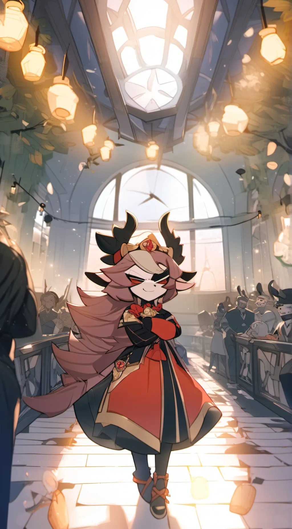 ai character: Angel Dust  background