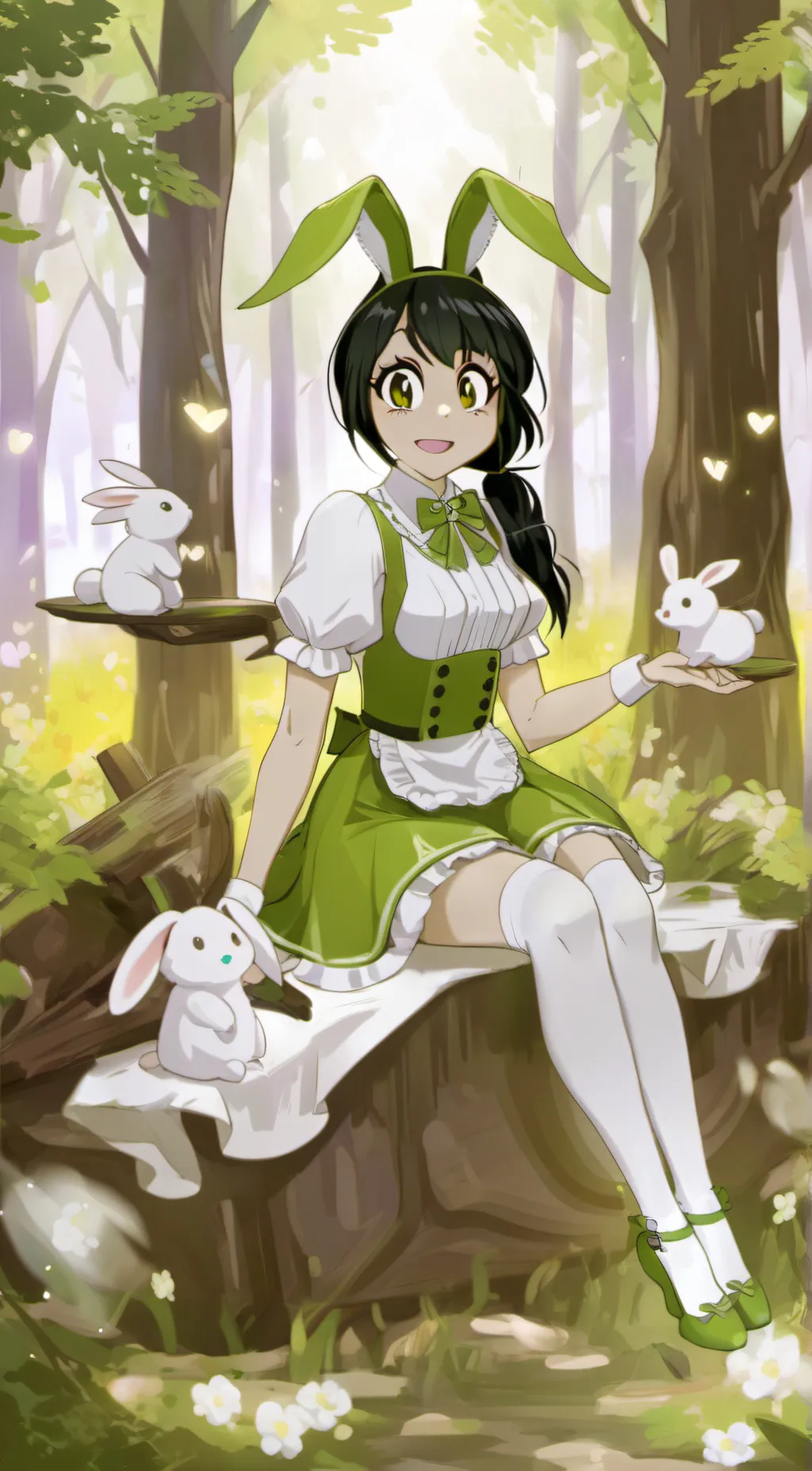 ai character: Hoppy hopscotch  background