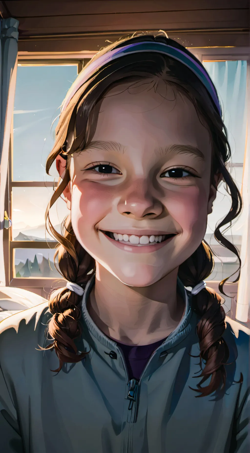 ai character: Alexandra  background