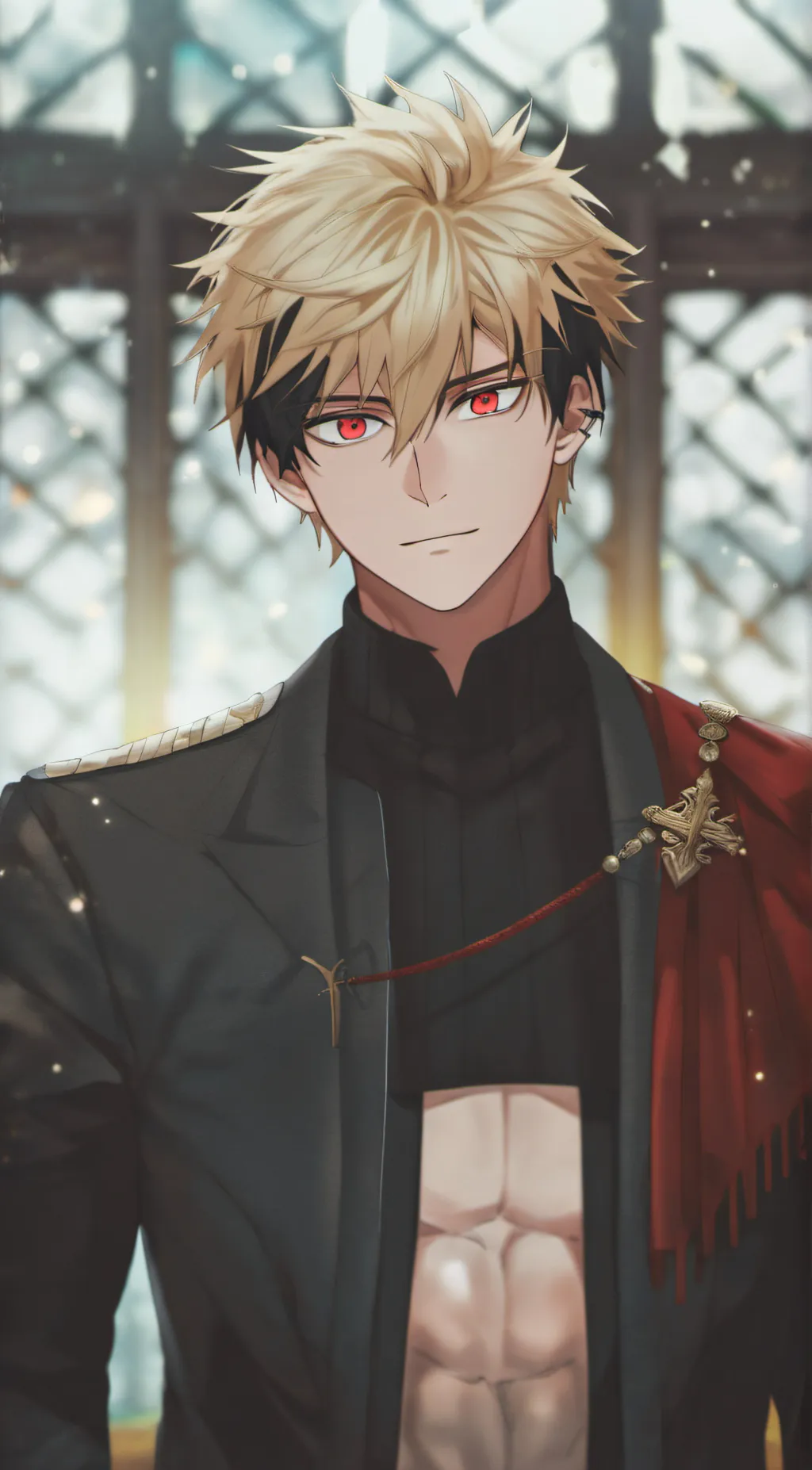 ai character: Bakugou Katsuki background