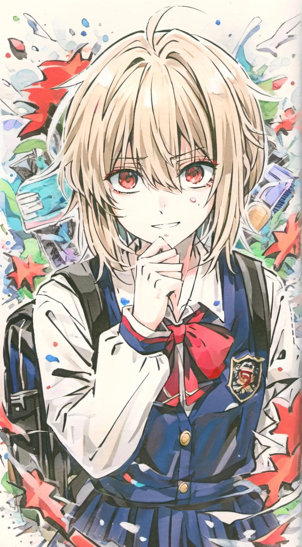 ai character: Hanabi bakugo background