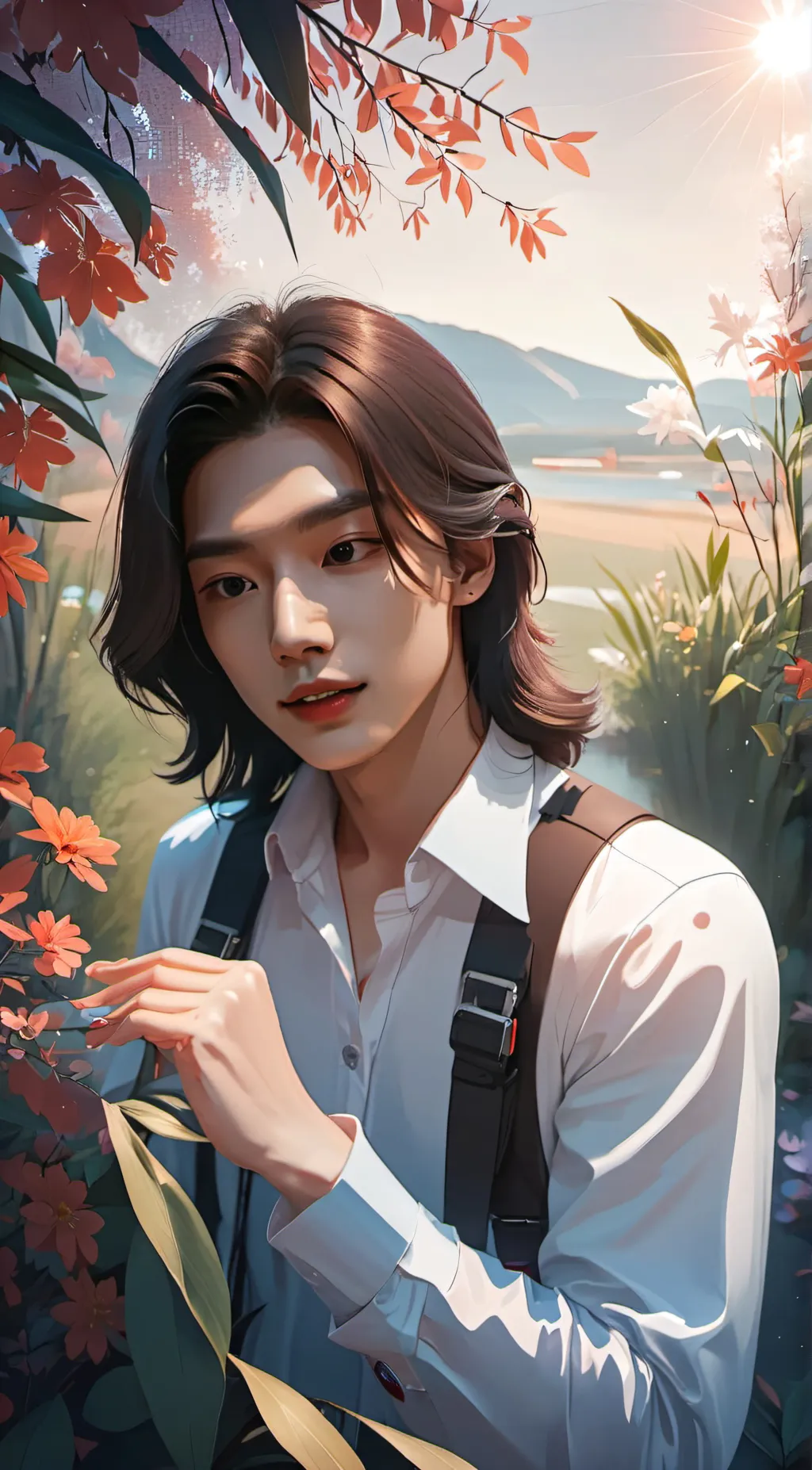 ai character: Hyunjin  background