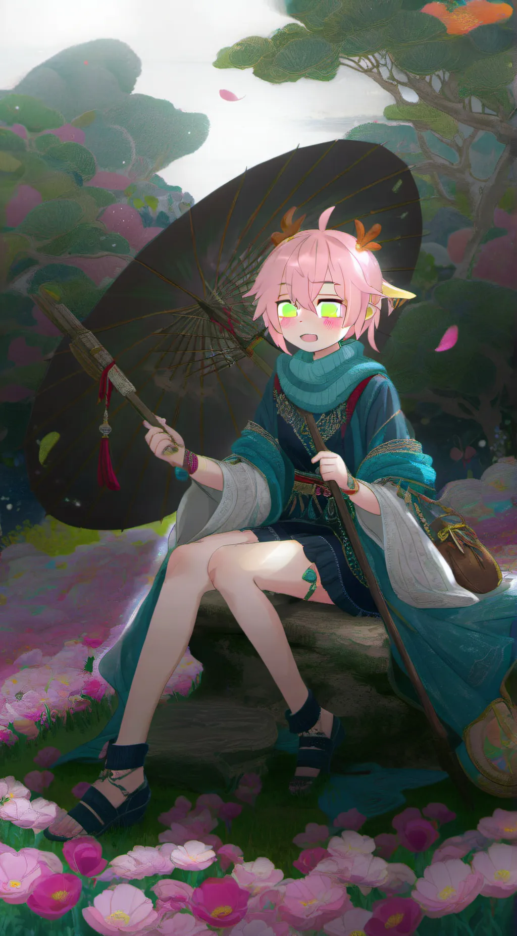 ai character: me and friends  background