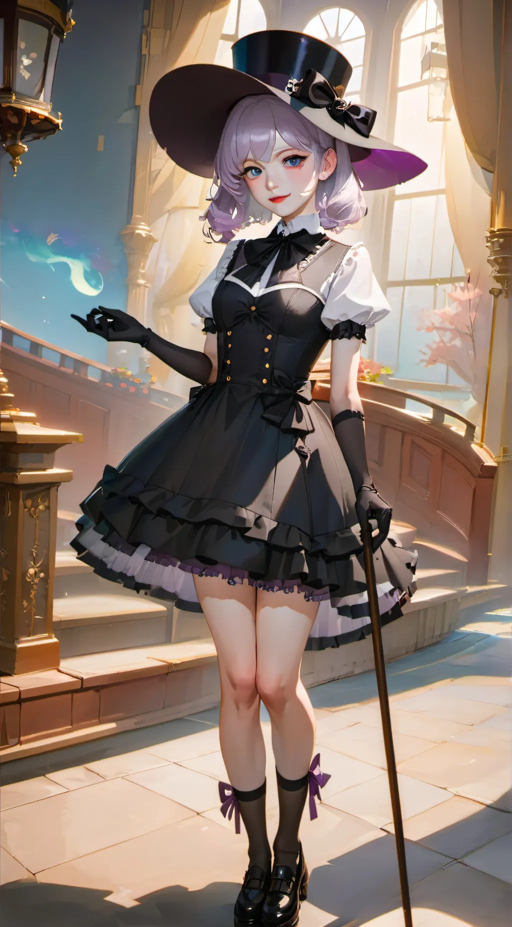 ai character: Ashley background
