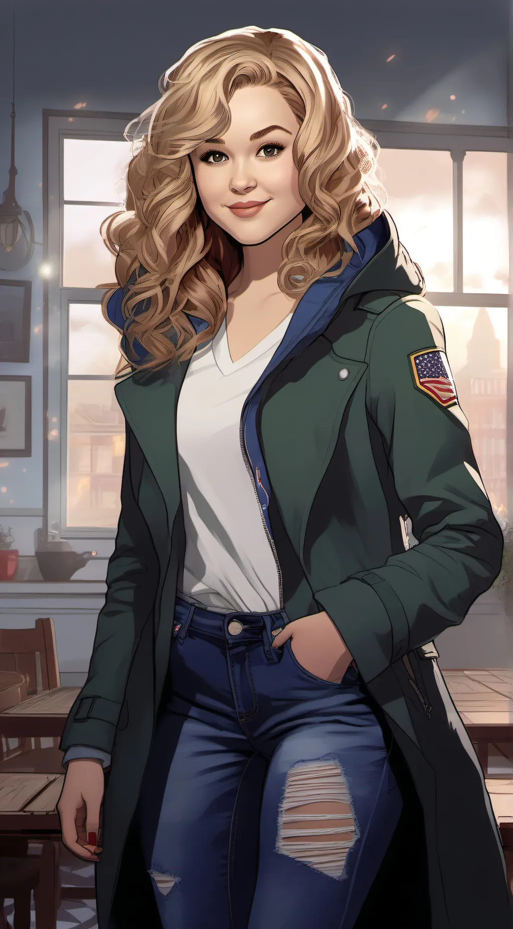 ai character: Courtny Whitmore background