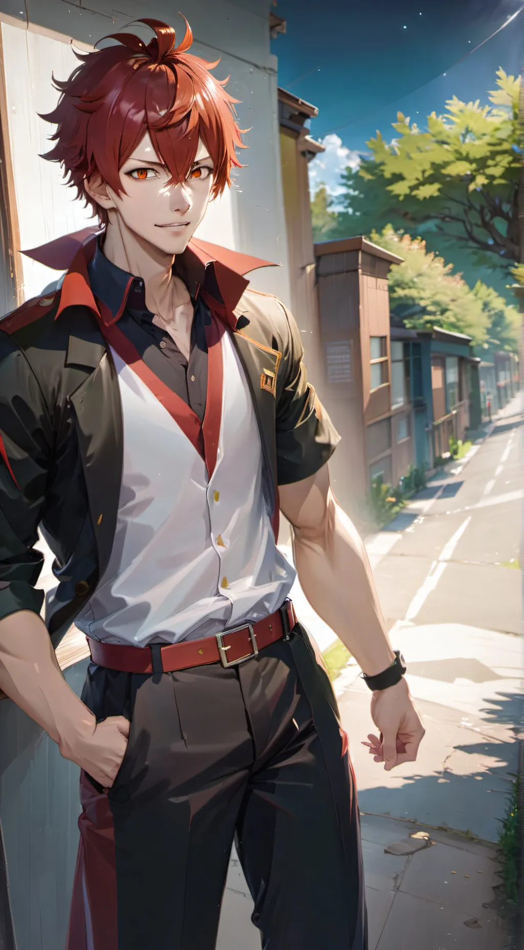 ai character: kirishima background