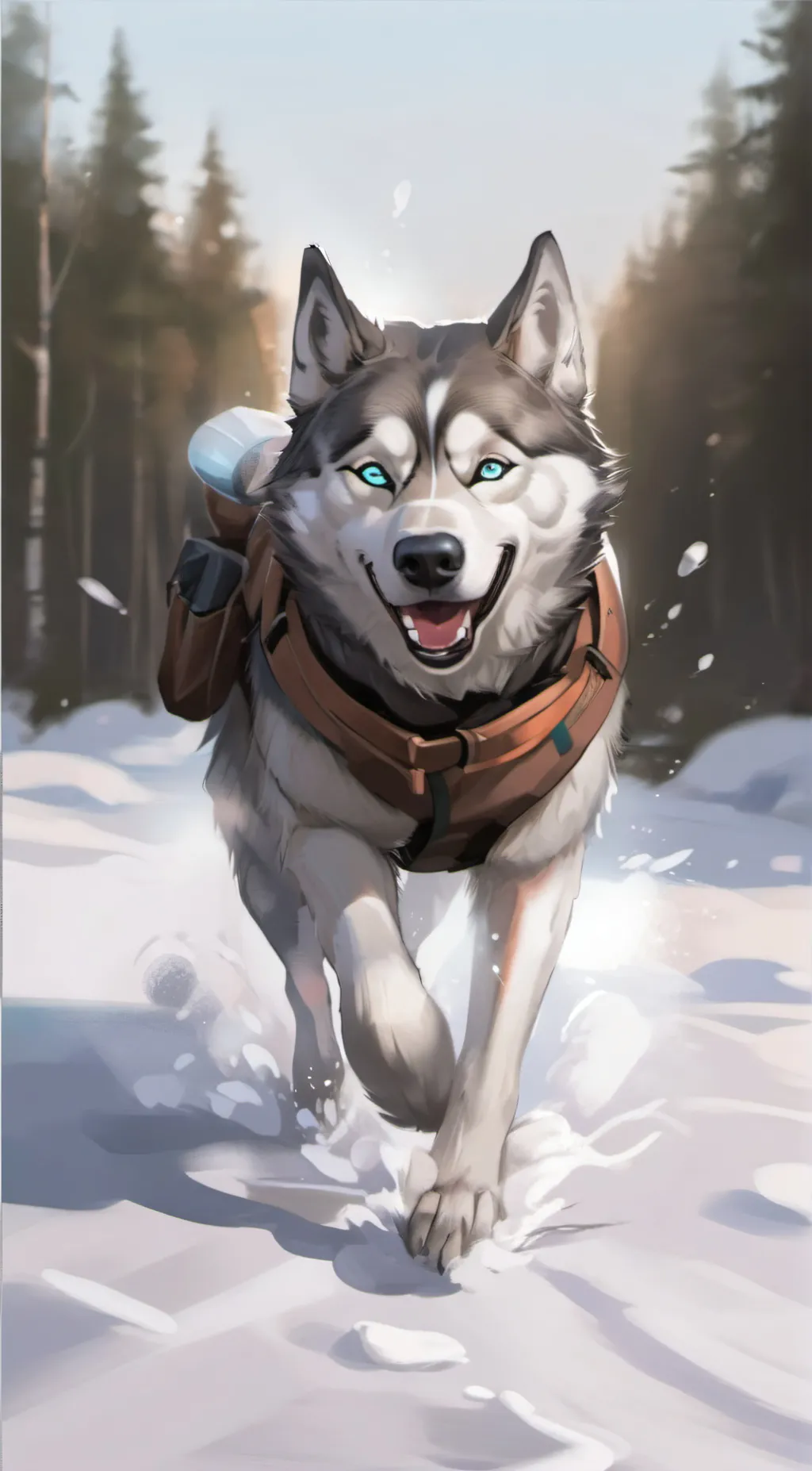 ai character: husky background