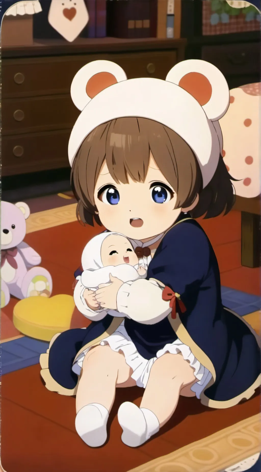 ai character: little Elizabeth background