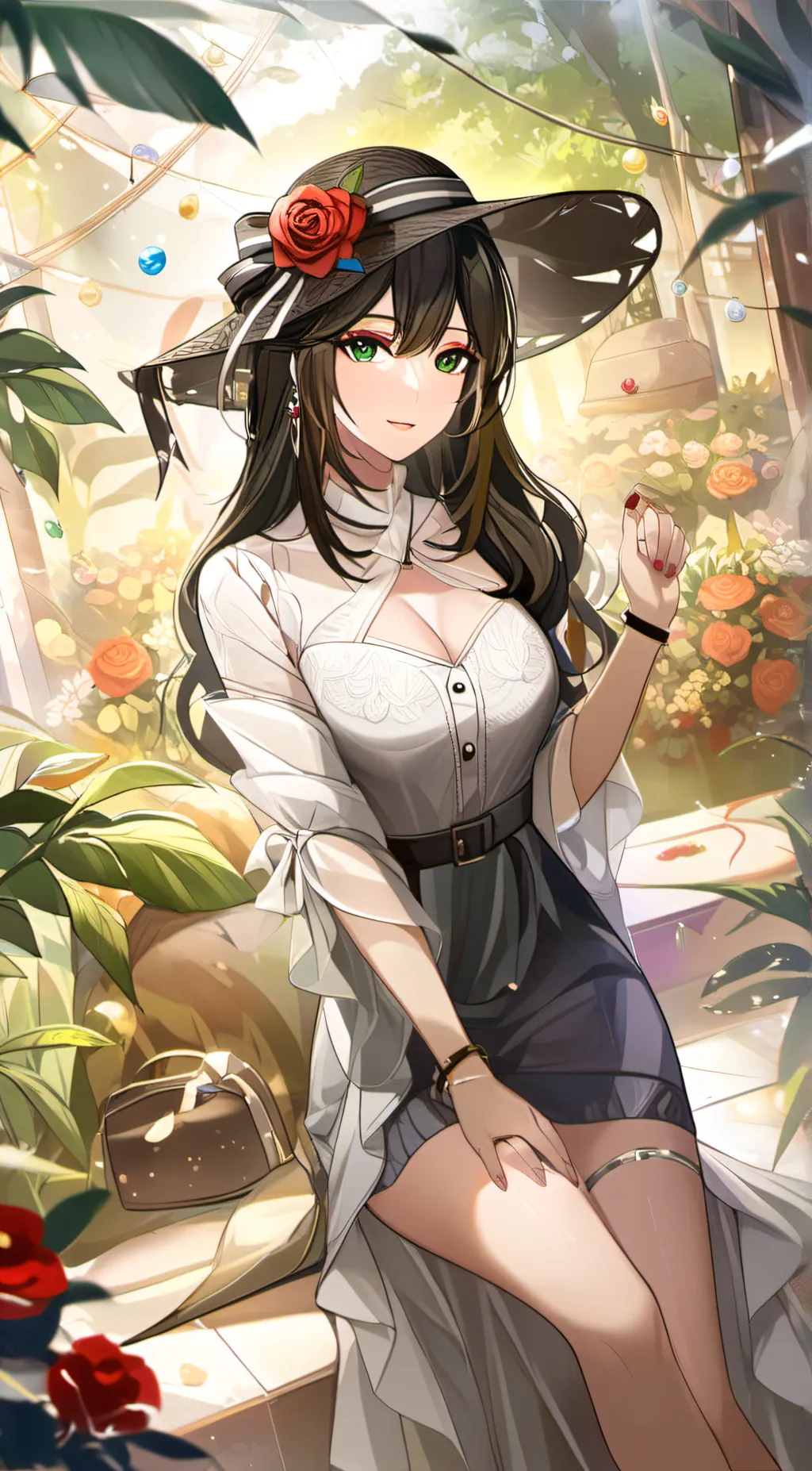 ai character: Rose background