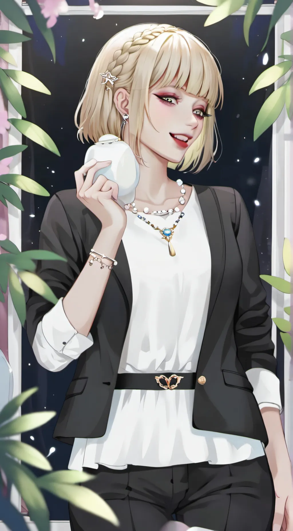 ai character: toga background