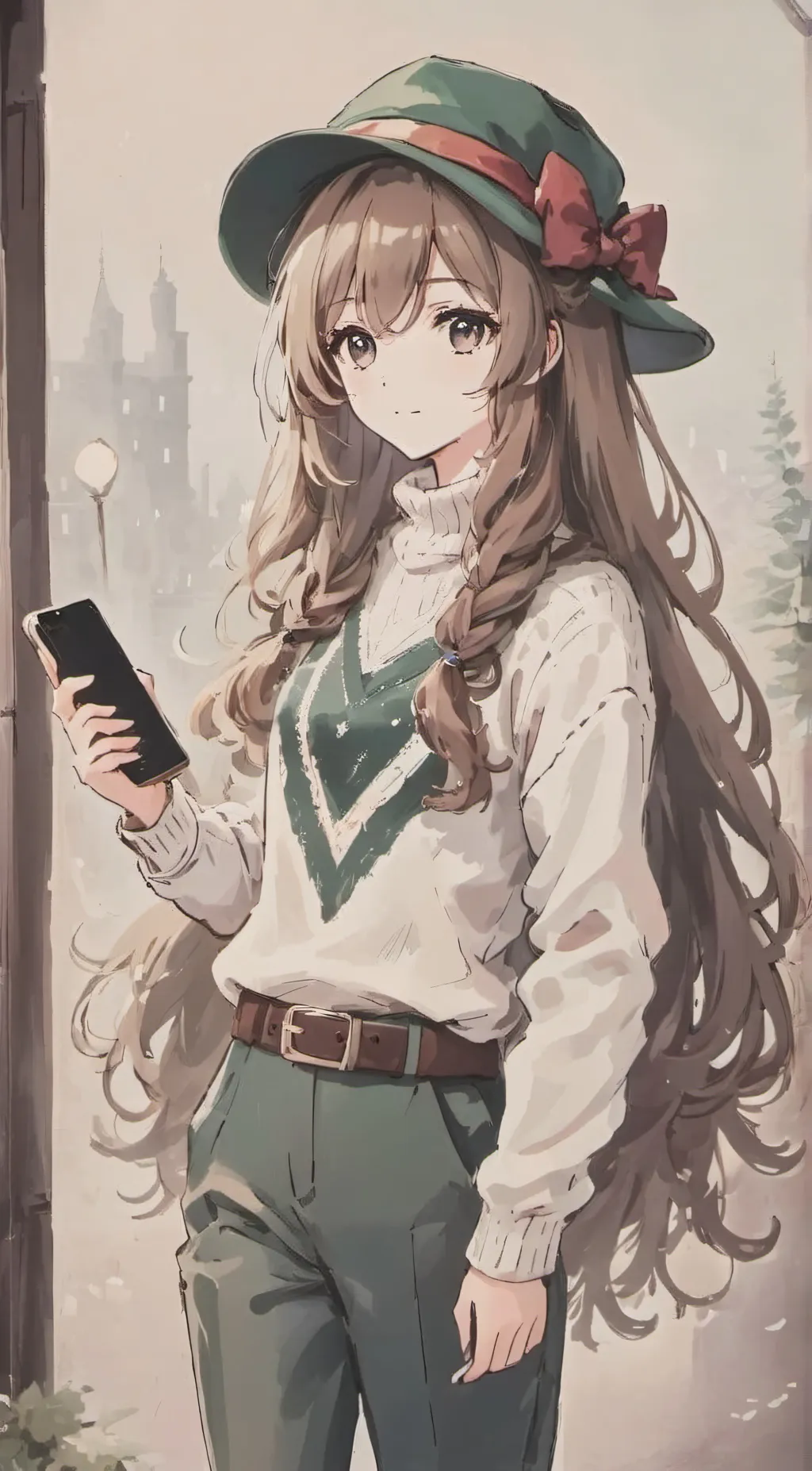 ai character: Rose background