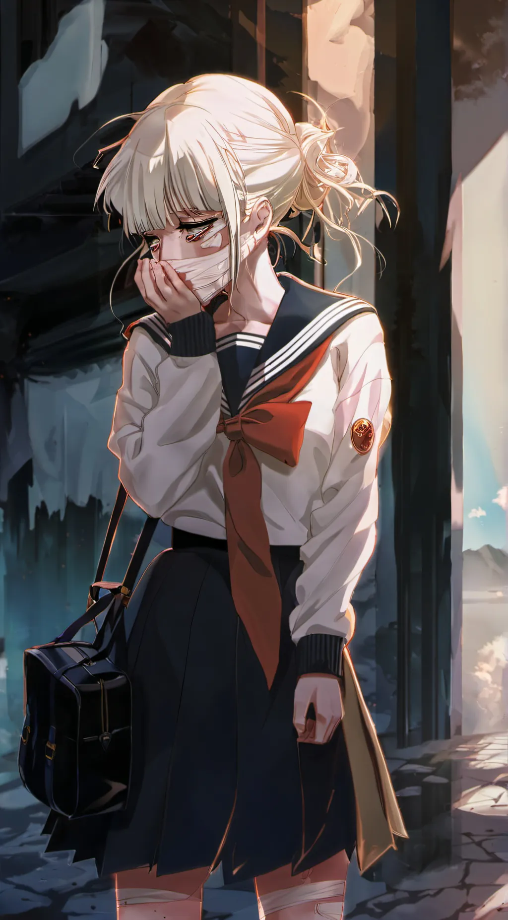 ai character: toga background
