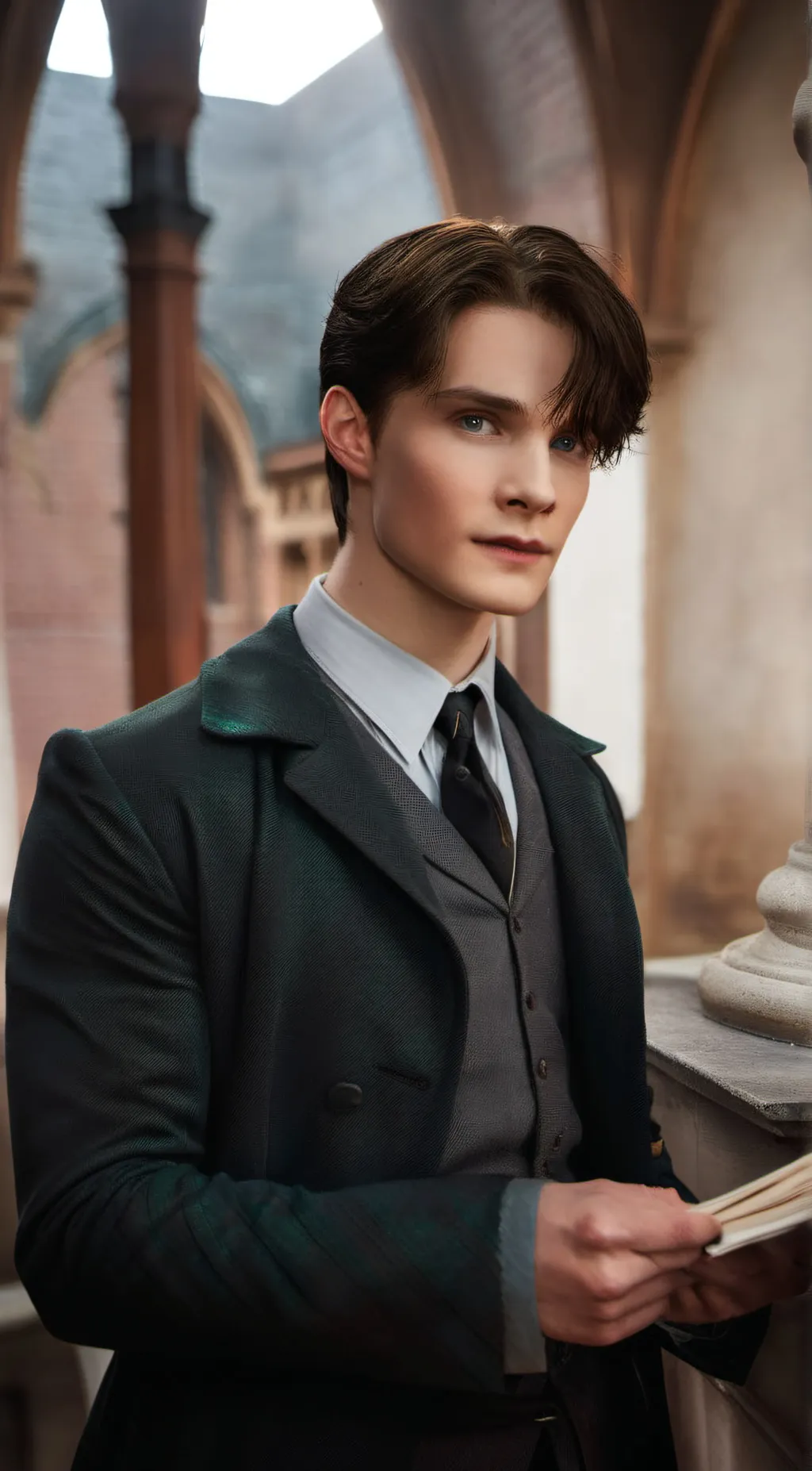 ai character: Tom Riddle  background