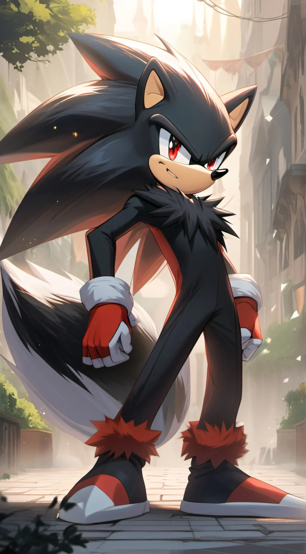 ai character: Shadow background