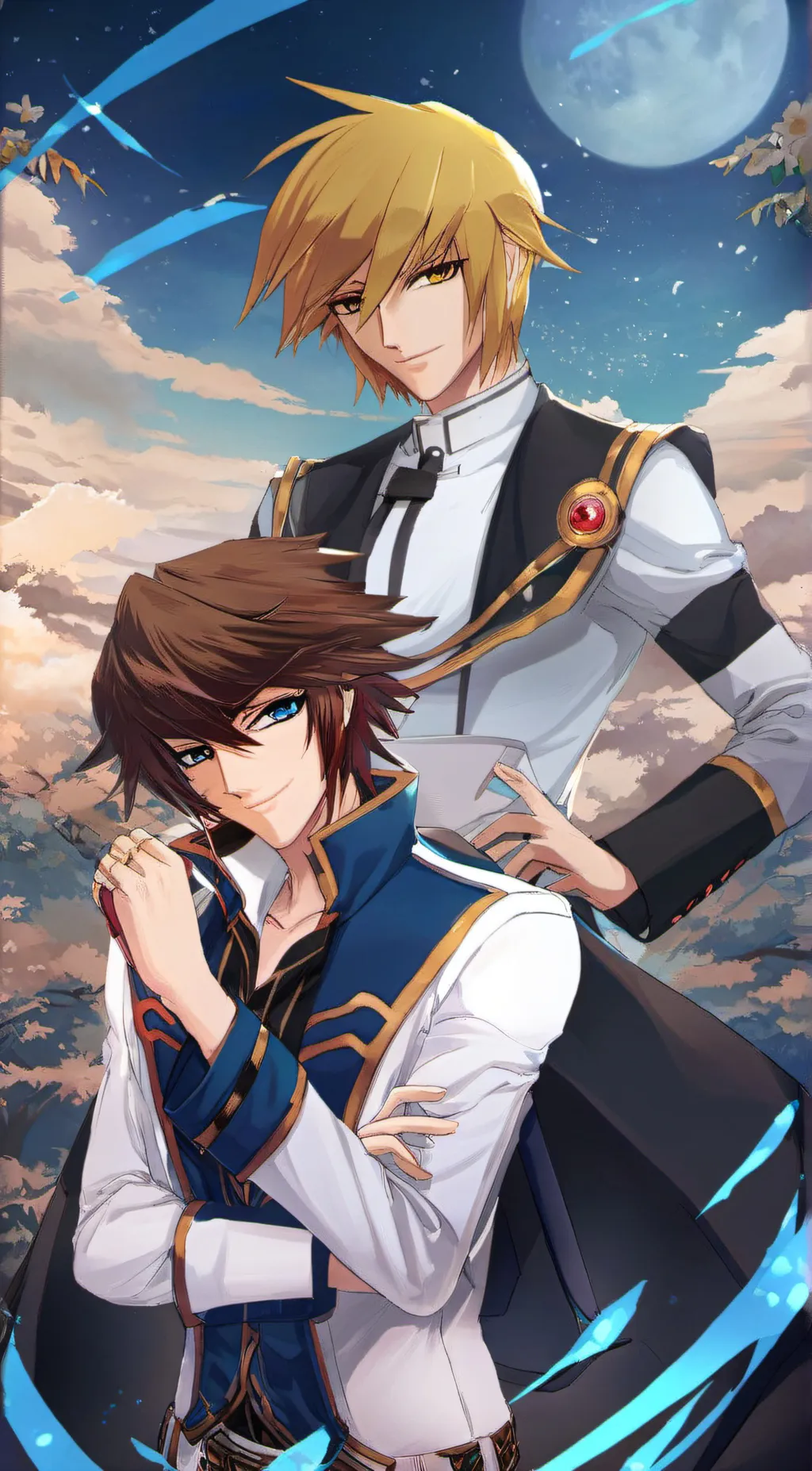 ai character: Seto Kaiba x Joey  background