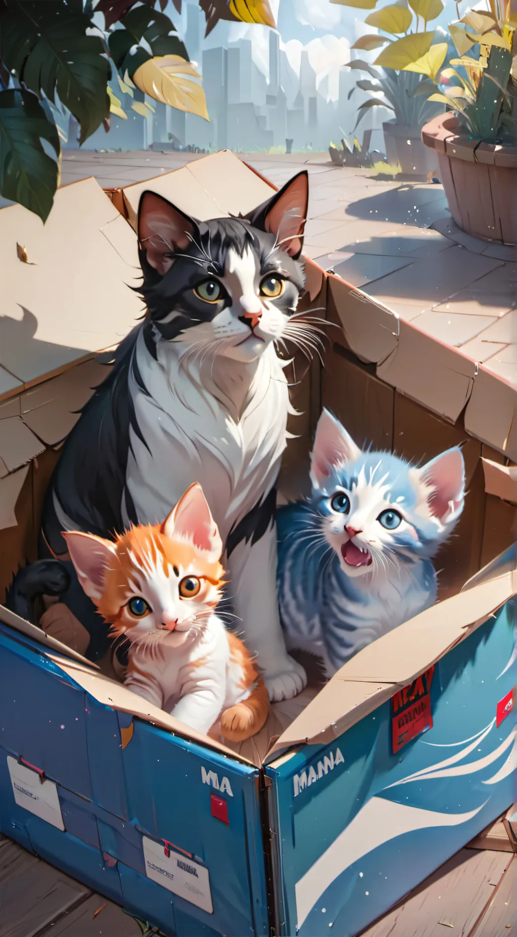 ai character: short cat family background