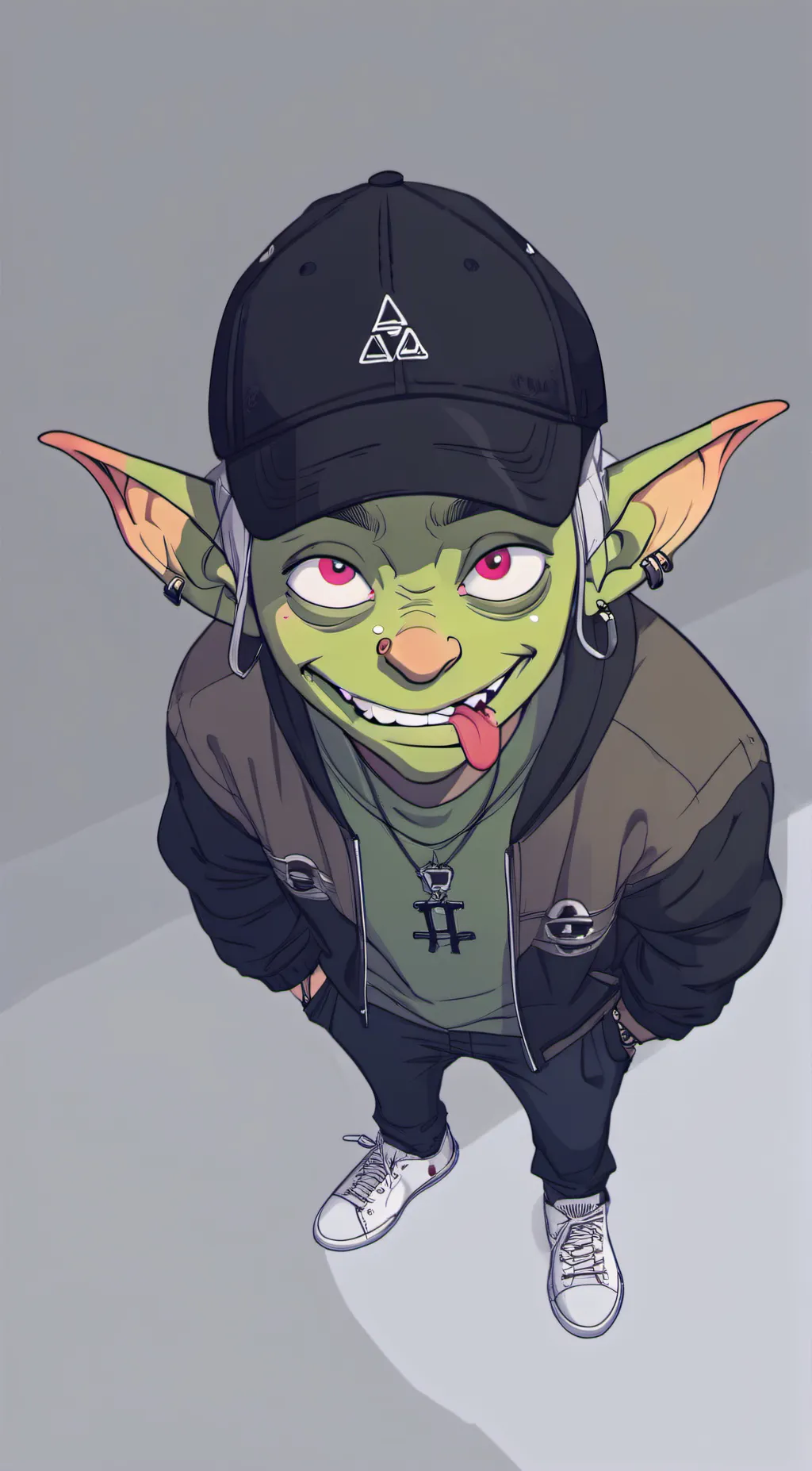ai character: Goofy Ahh Goblin background