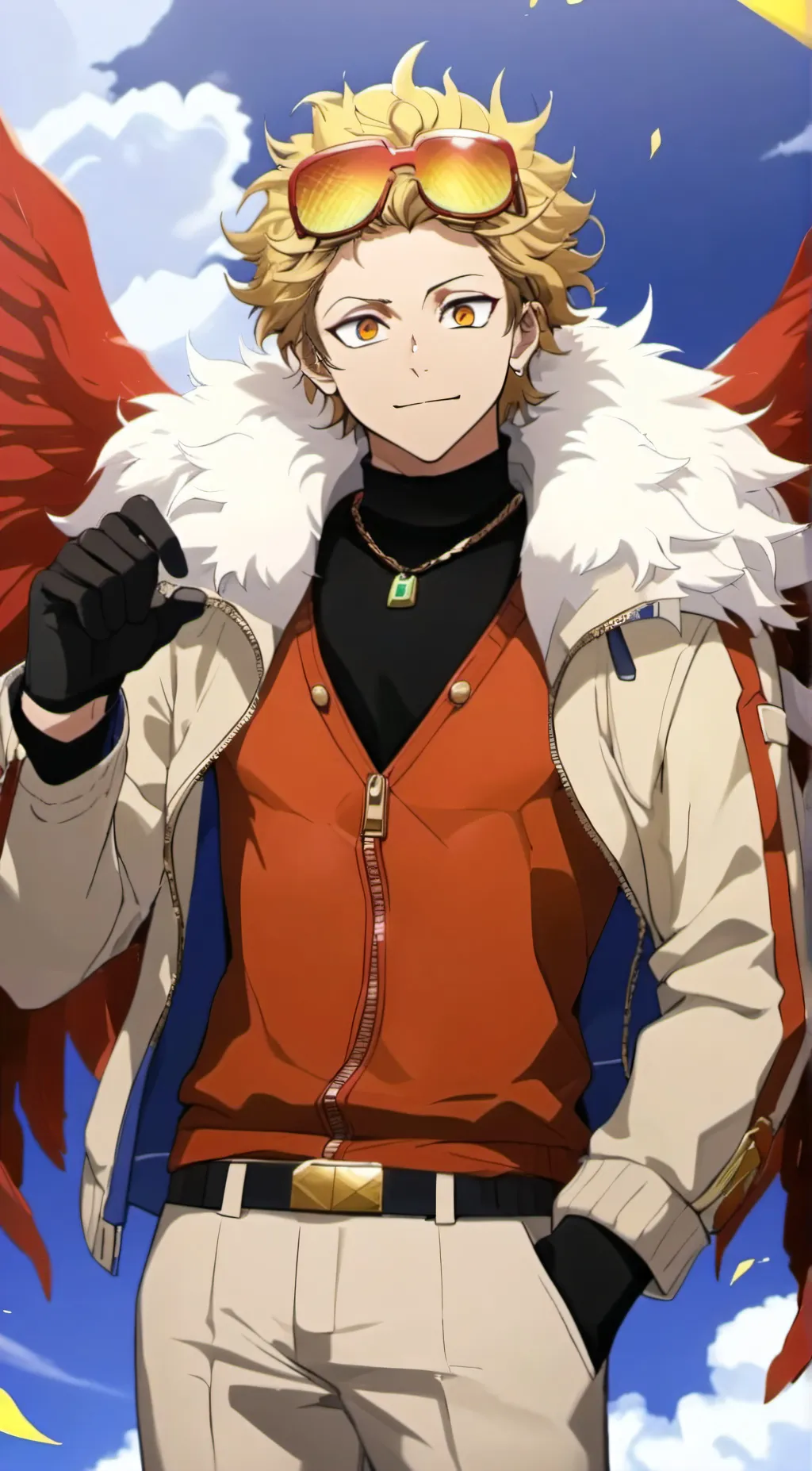 ai character: Keigo Takami/Hawks background
