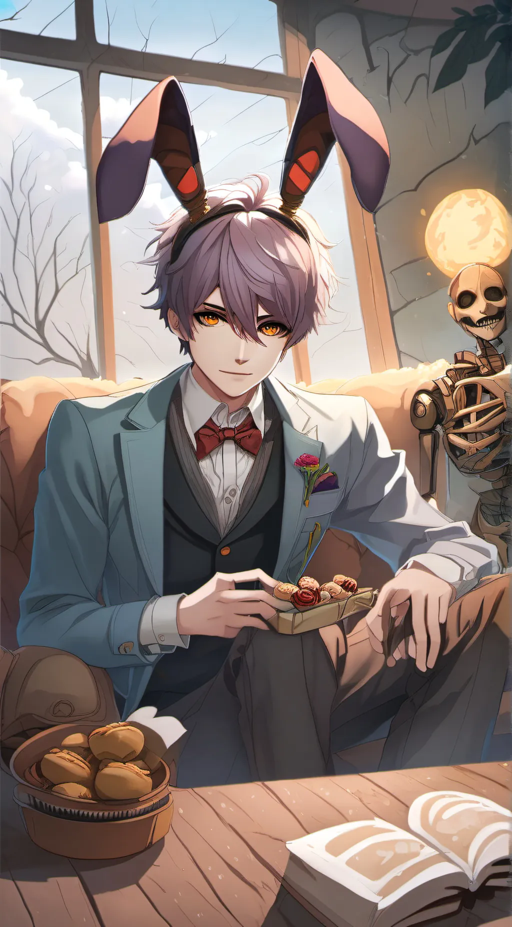 ai character: William afton  background