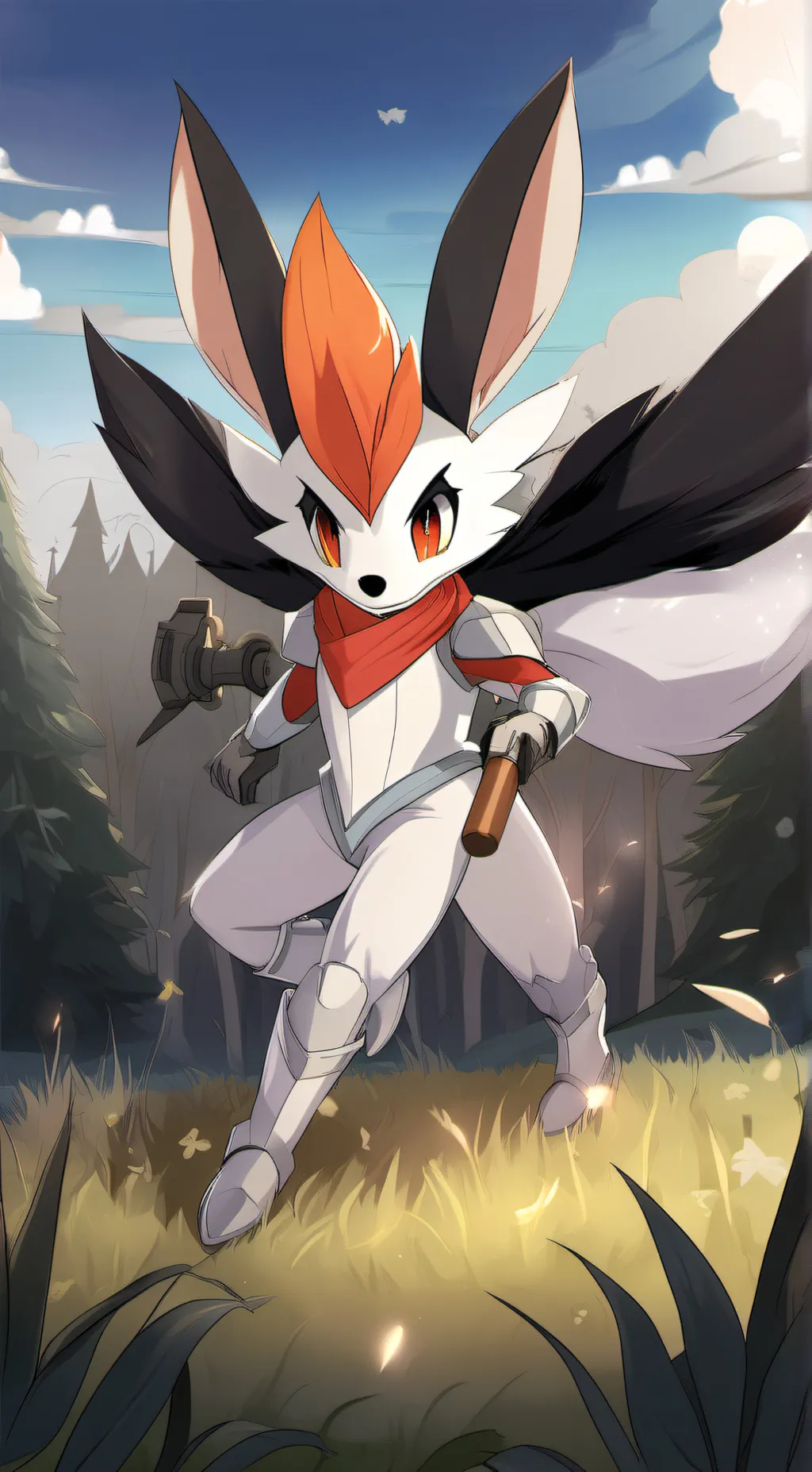 ai character: cinderace background