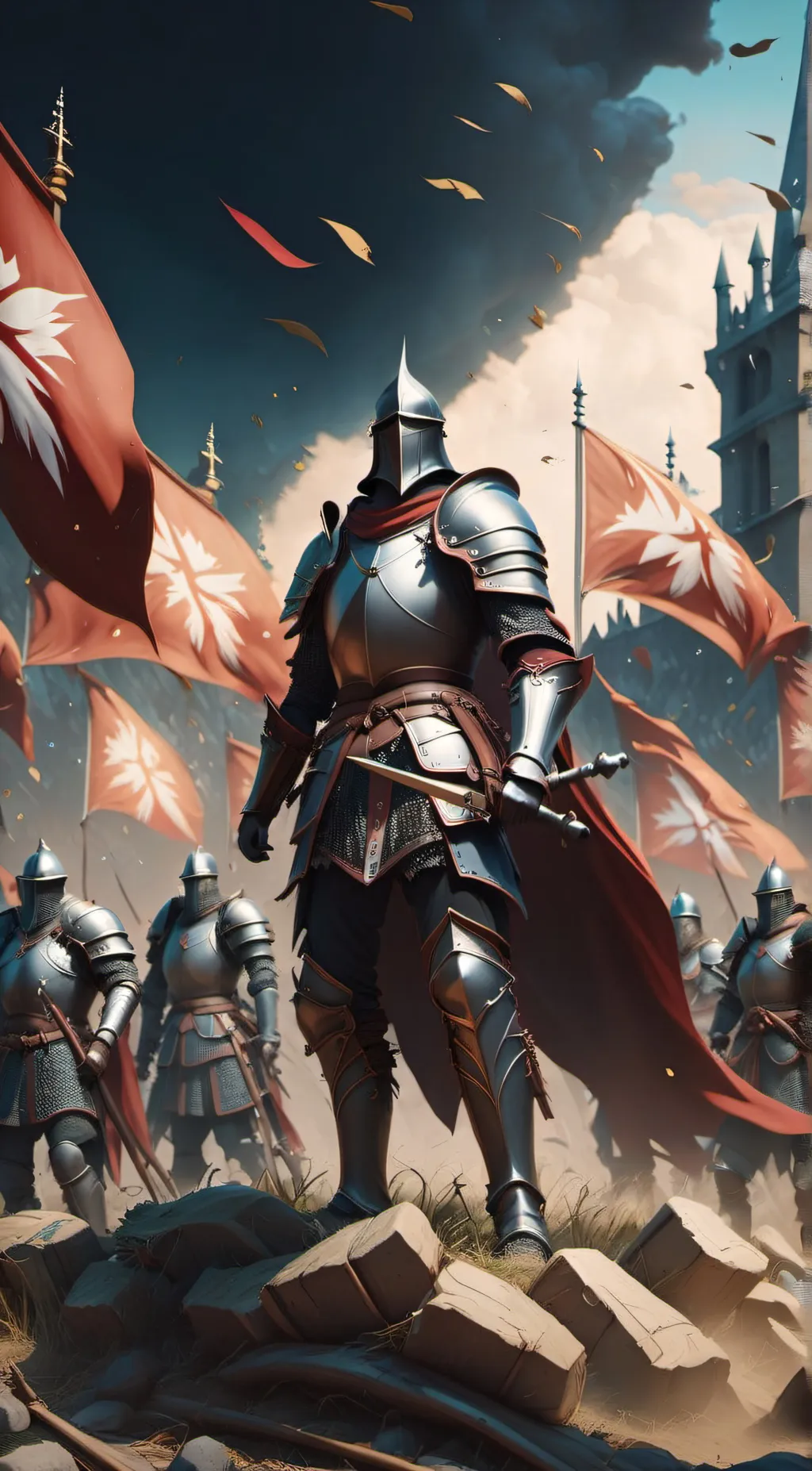 ai character: Medieval Army background