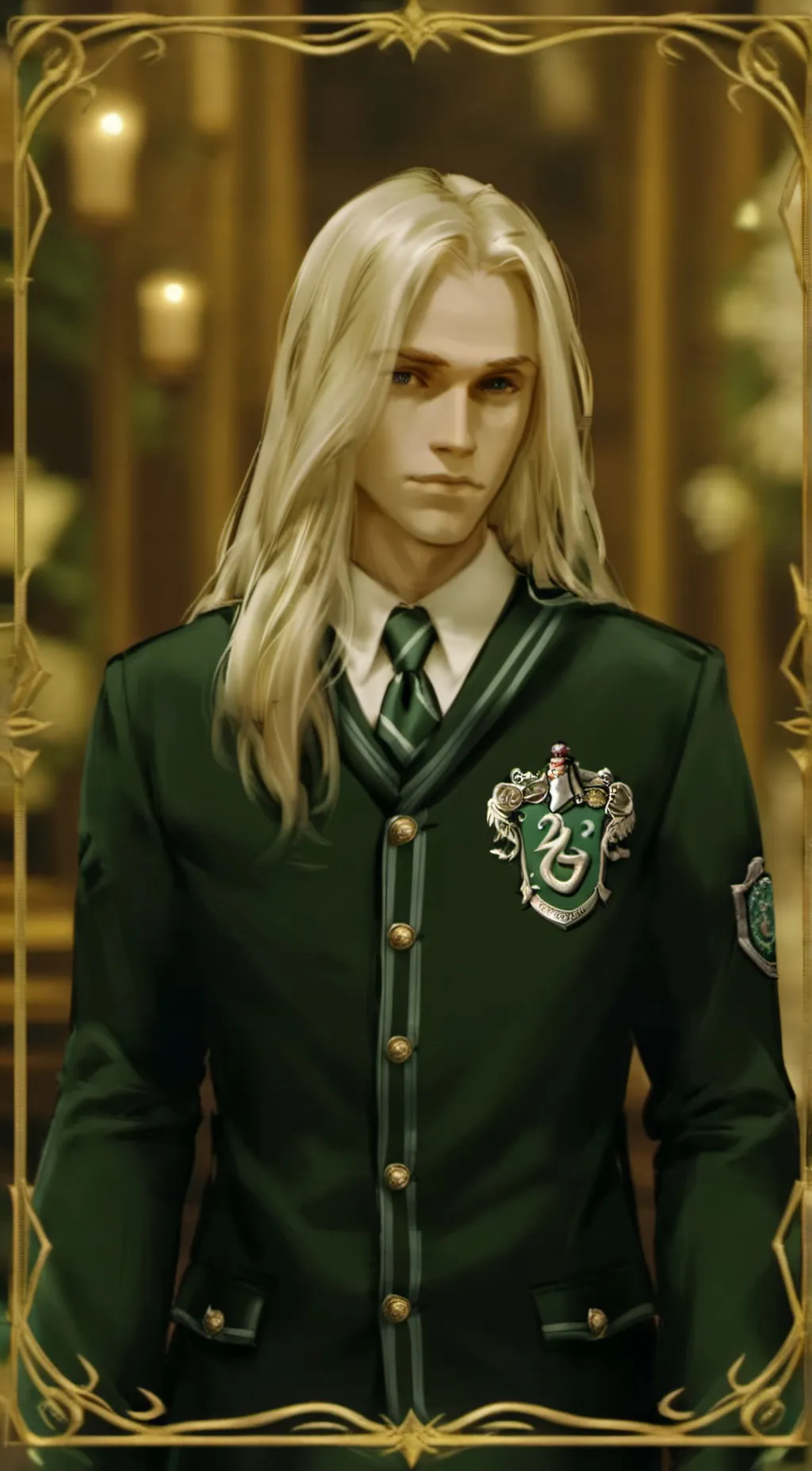 ai character: YoungLucius Malfoy background