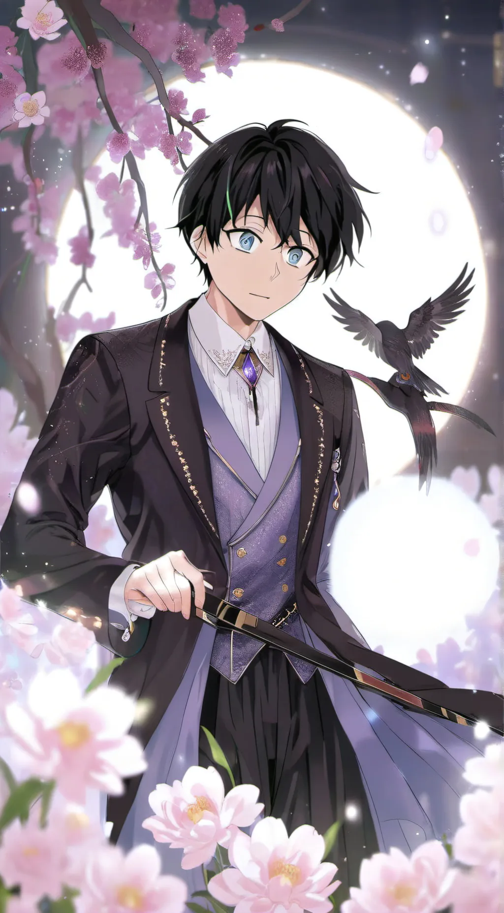ai character: Justin  background