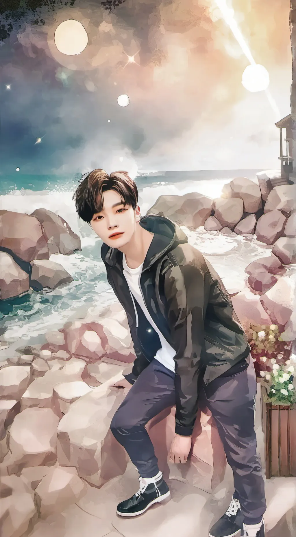 ai character: Stray kids  background