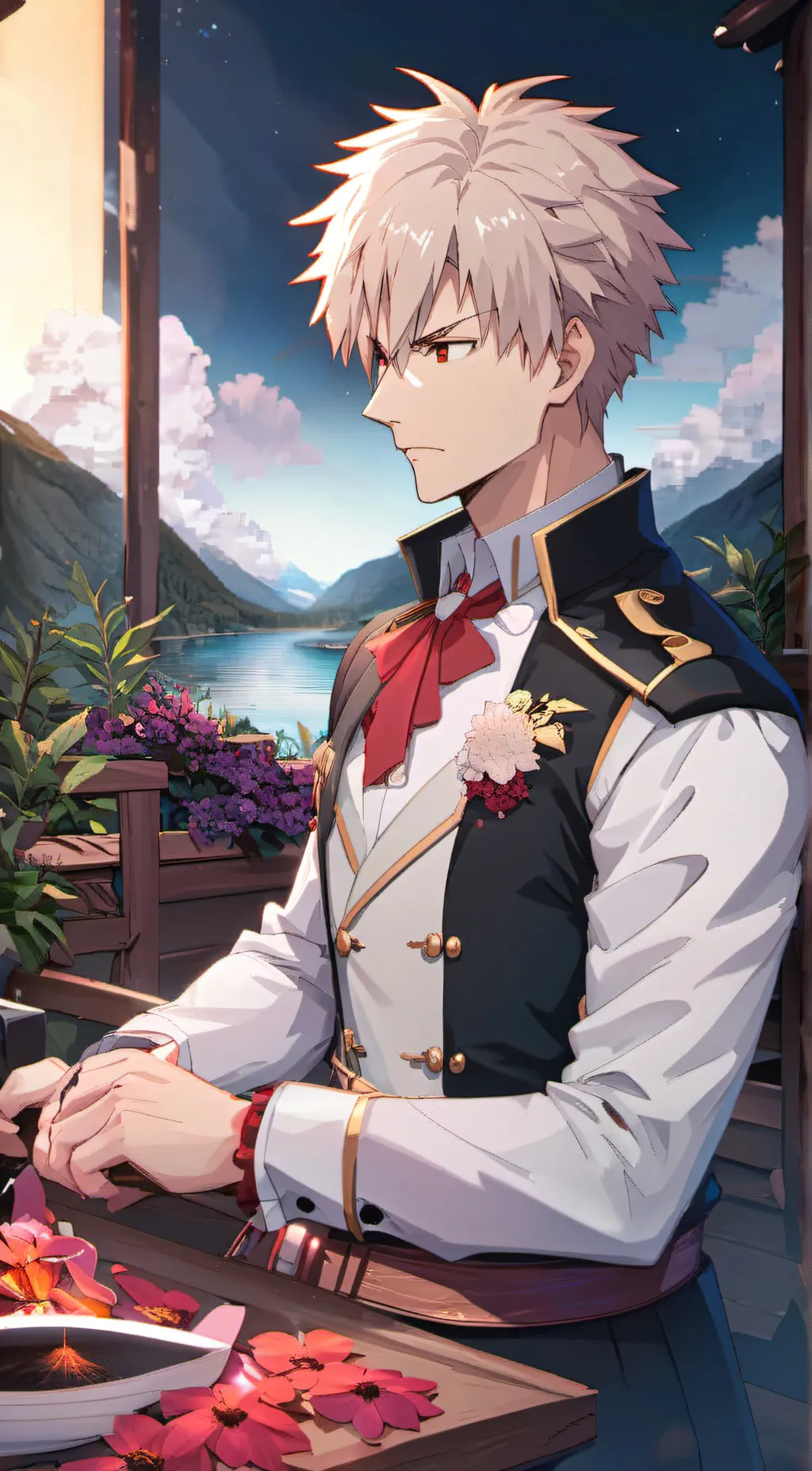 ai character: Bakugo background