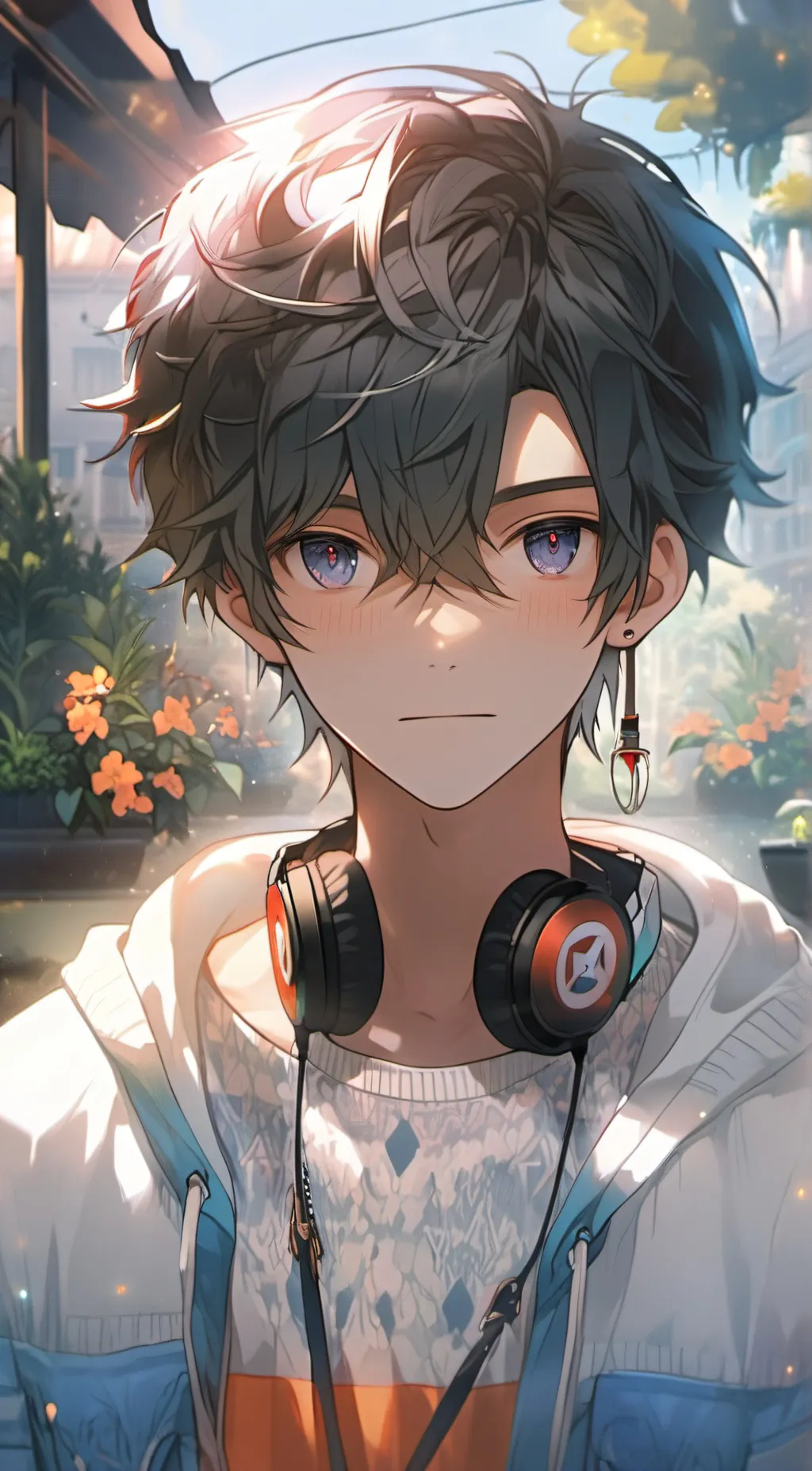 ai character: sky background