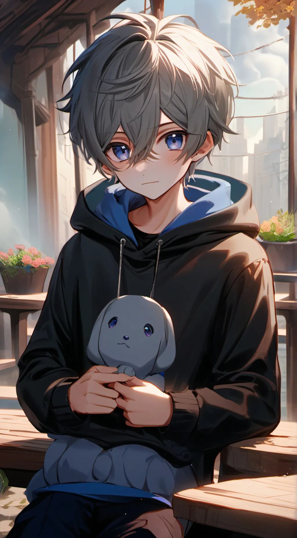 ai character: Toma-san  background