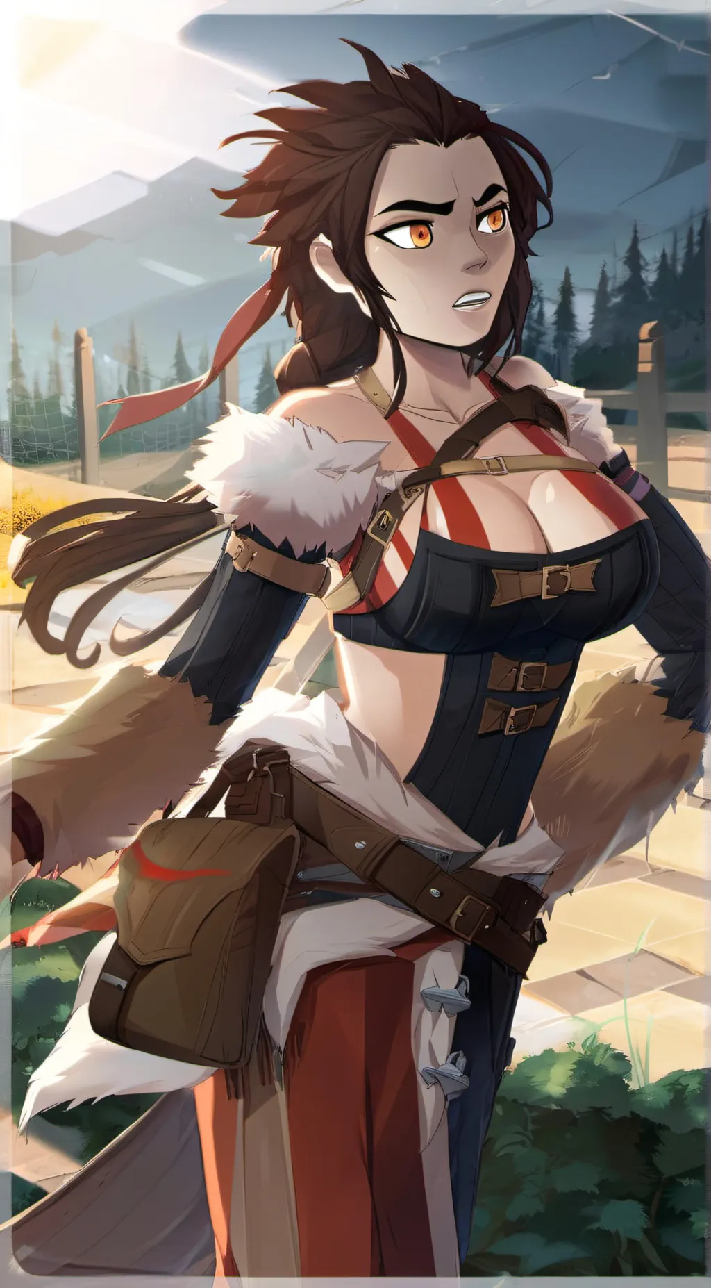 ai character: Kratos(female) background