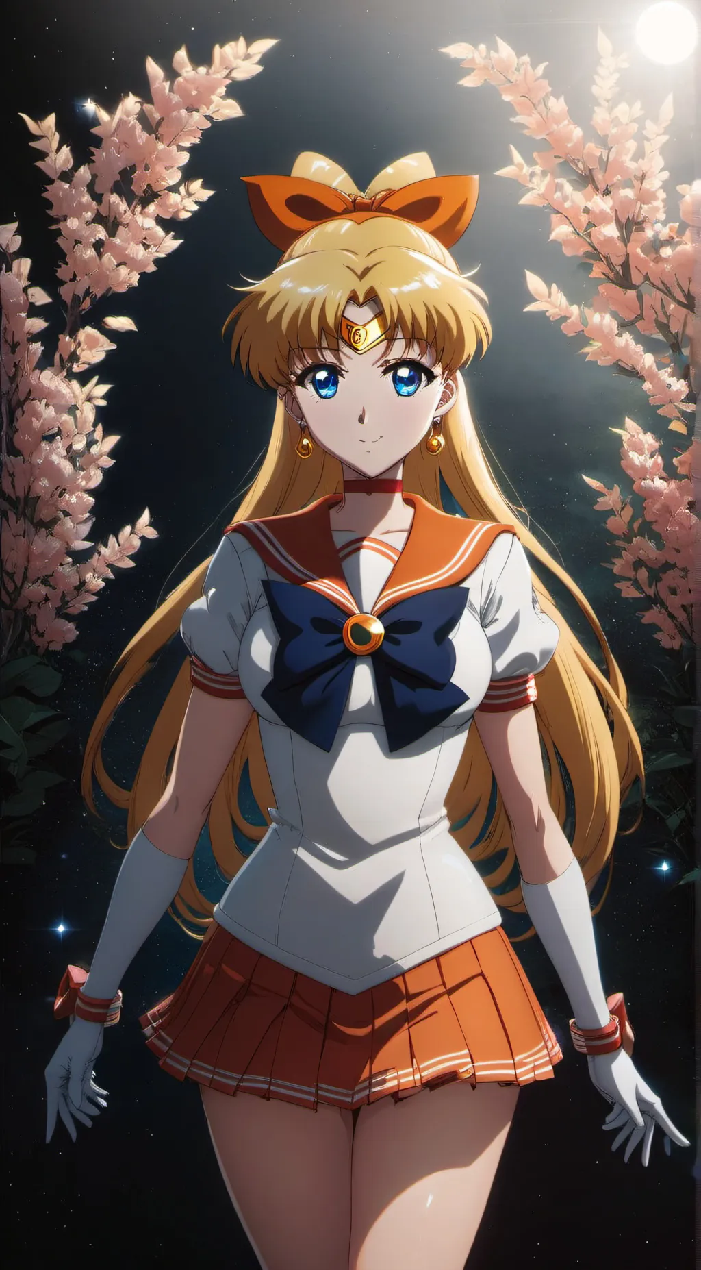 ai character: Sailor Venus  background