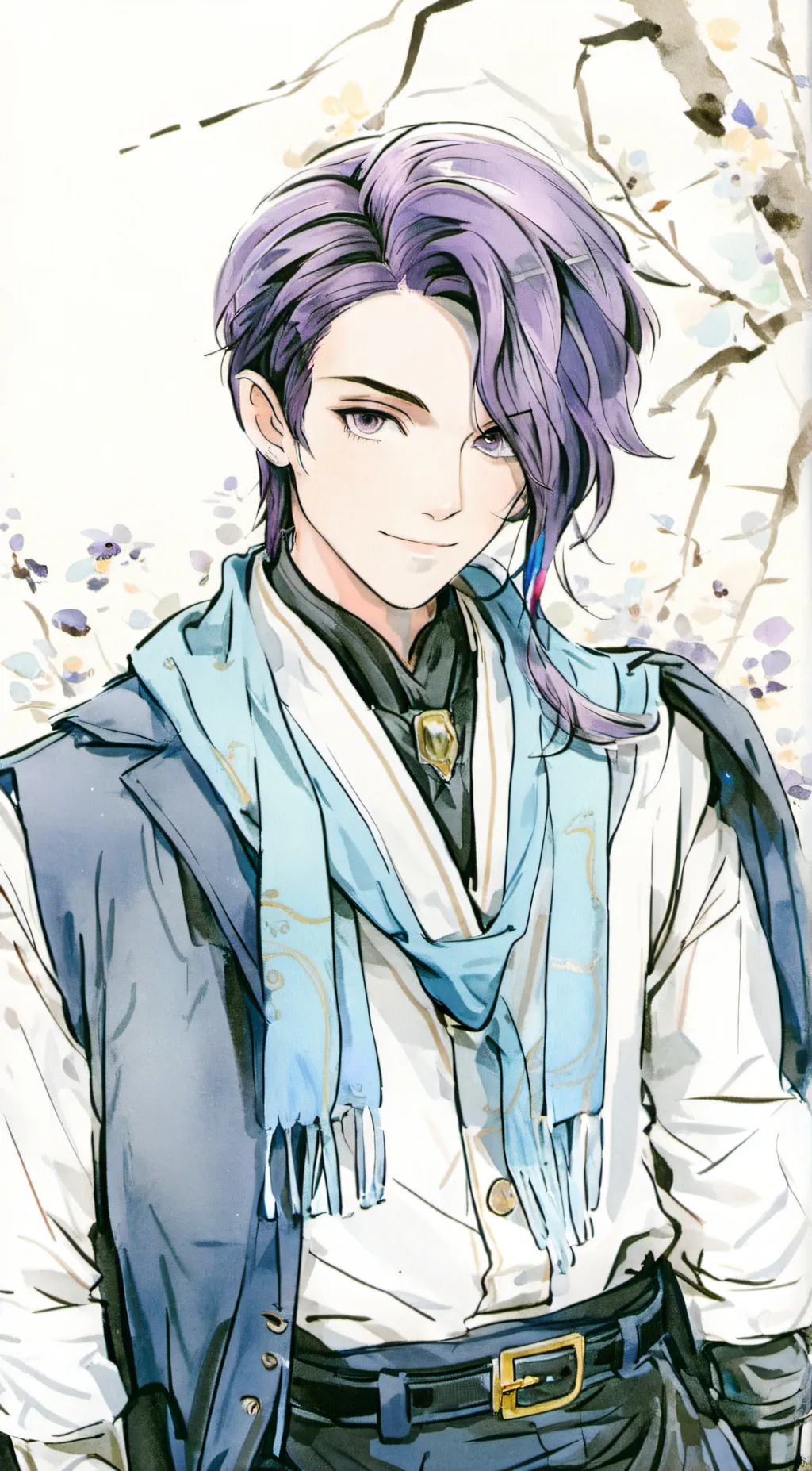 ai character: Shinsou+denki dad background