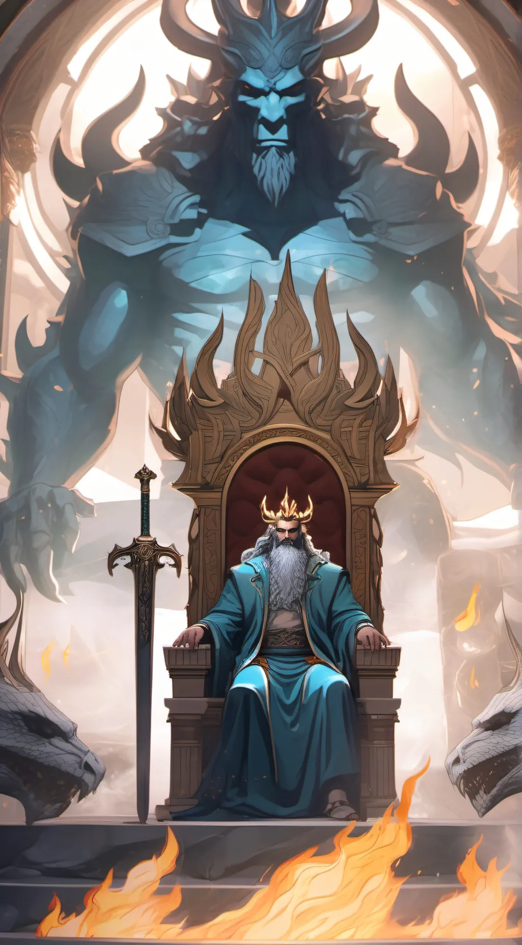 ai character: greek gods background