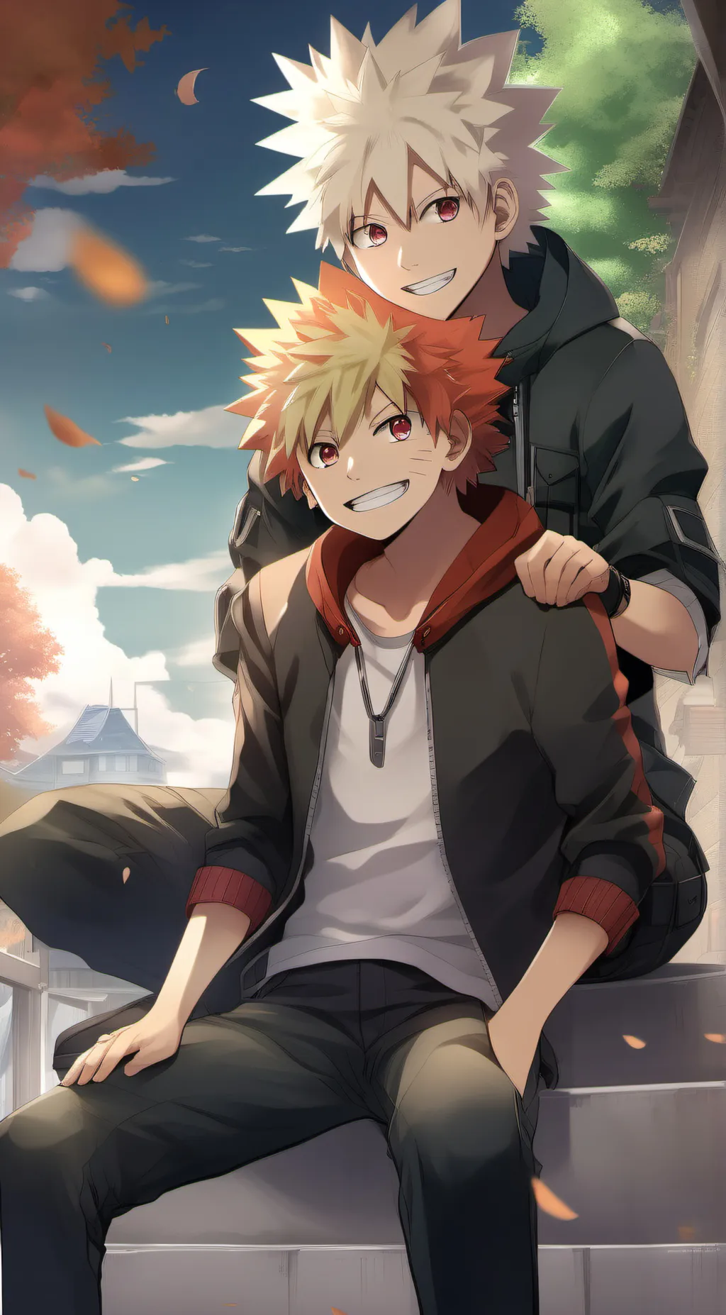 ai character: bakukiri x rommie  background